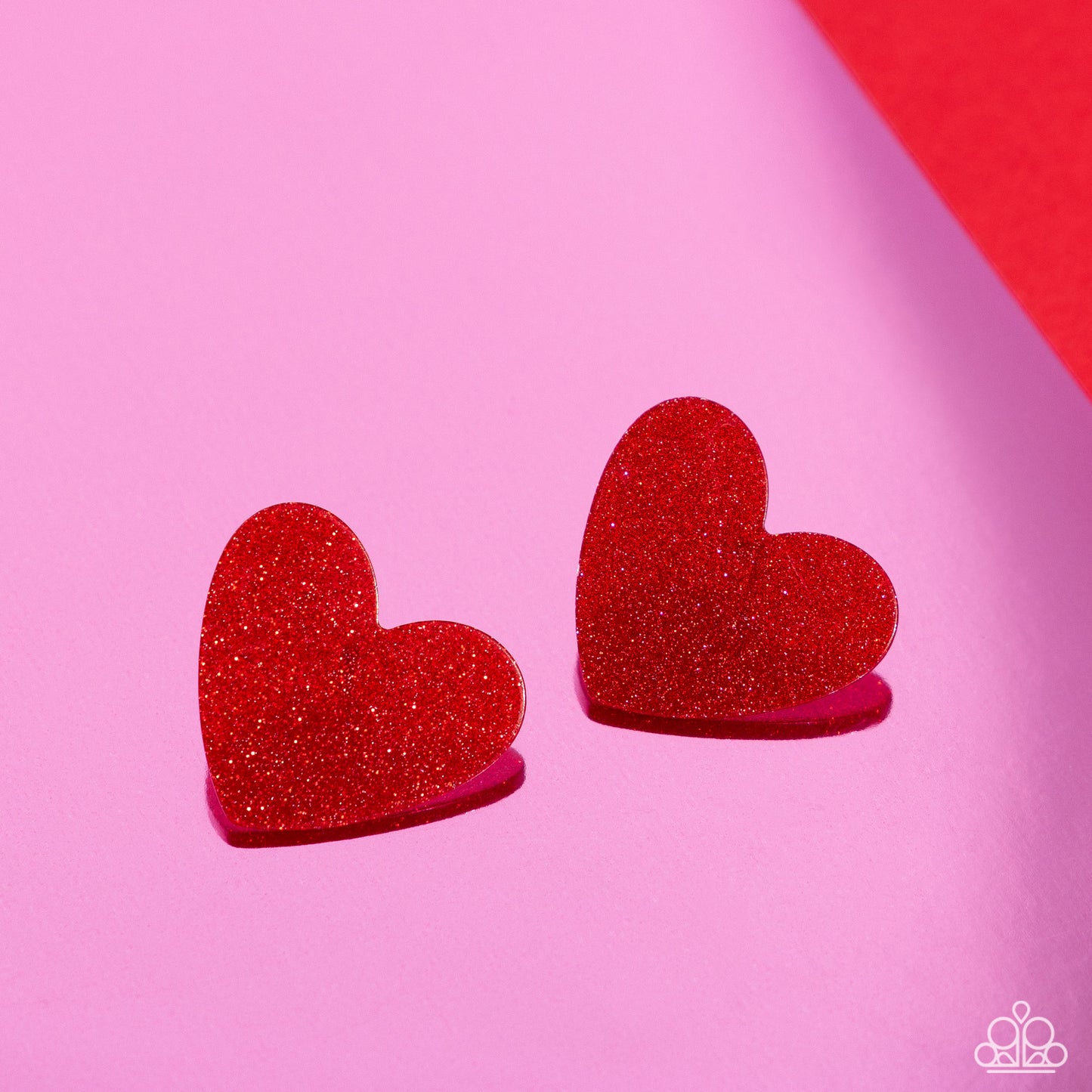 Sparkly Sweethearts - red - Paparazzi earrings