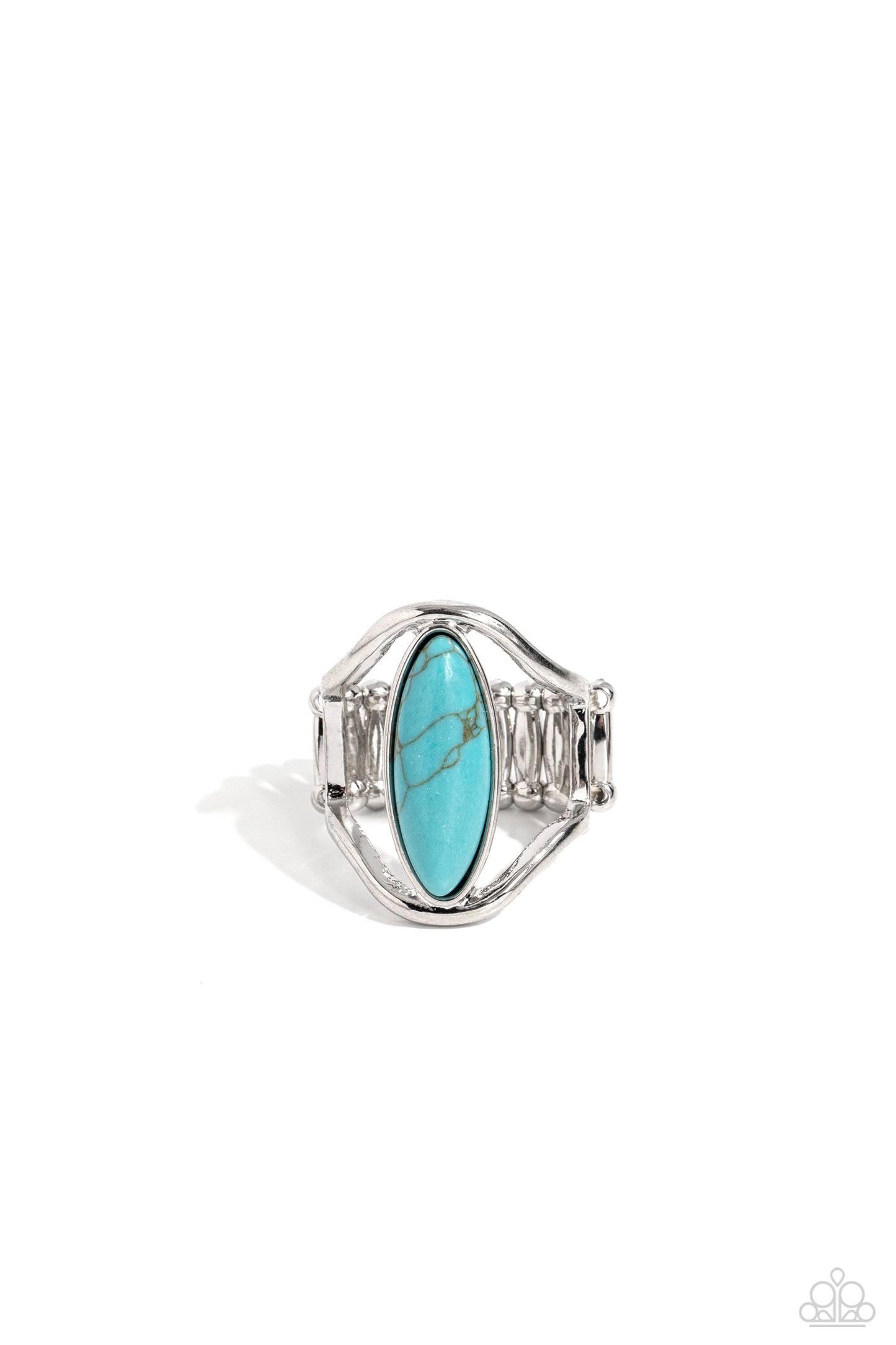 Spartan Stone - blue - Paparazzi ring