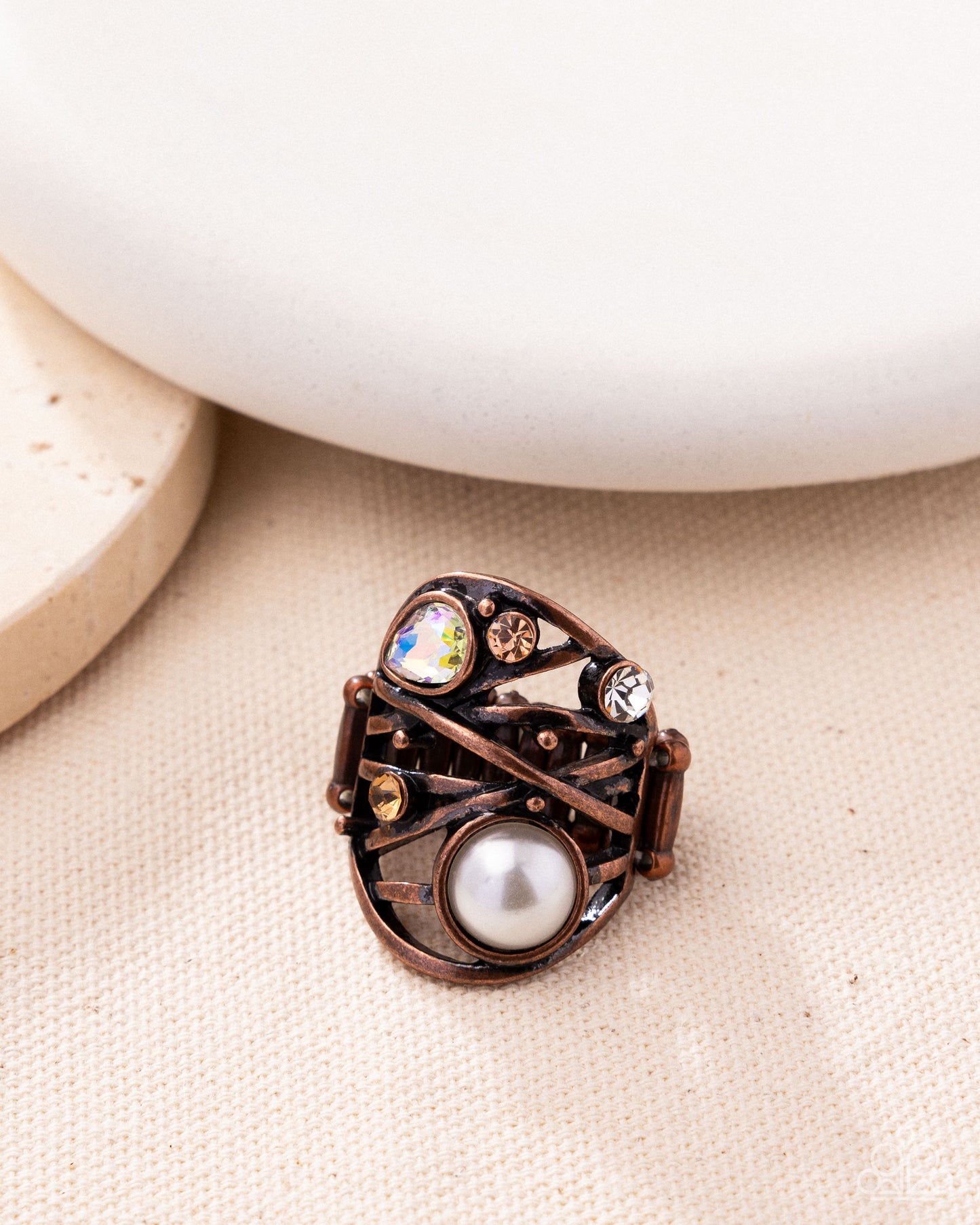 Specific Sovereign - copper - Paparazzi ring