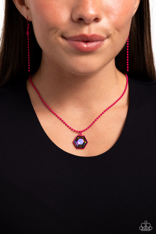 Sprinkle of Simplicity - pink - Paparazzi necklace