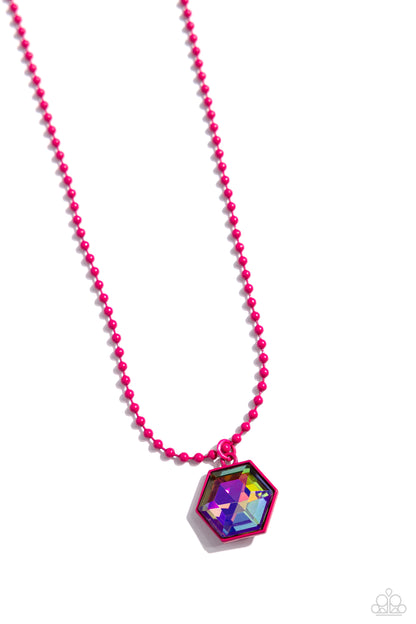 Sprinkle of Simplicity - pink - Paparazzi necklace