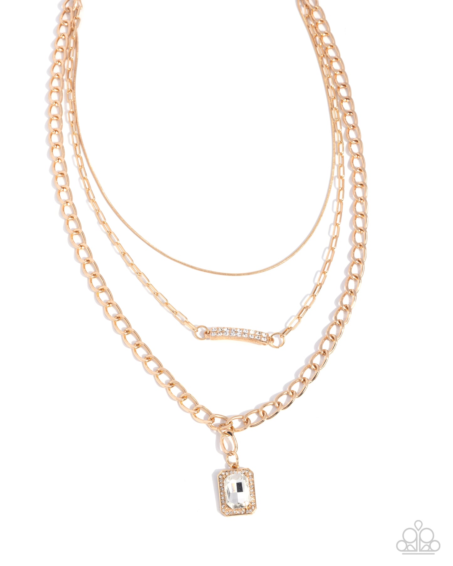 Stable Shimmer - gold - Paparazzi necklace