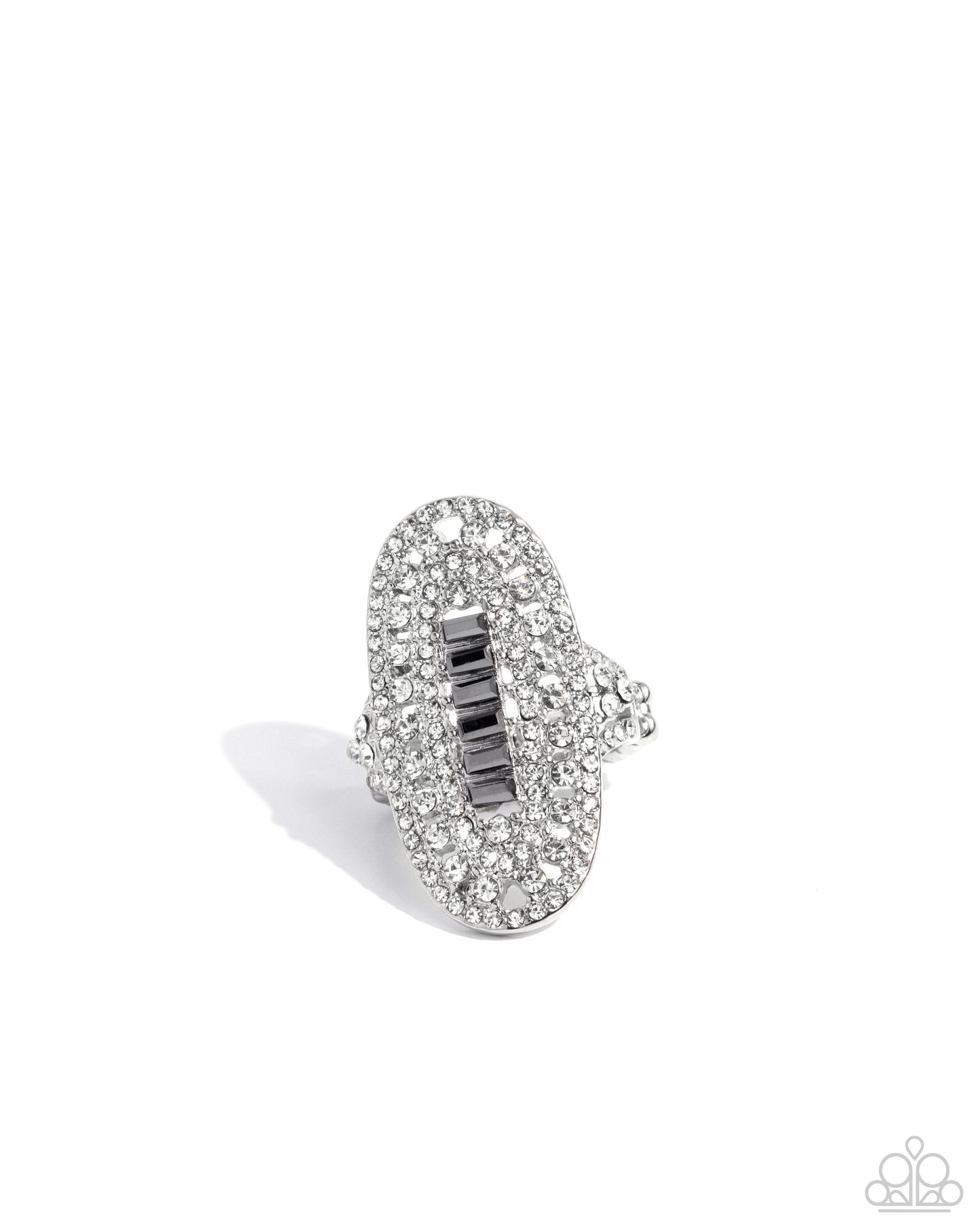 Stacked Showdown - silver - Paparazzi ring