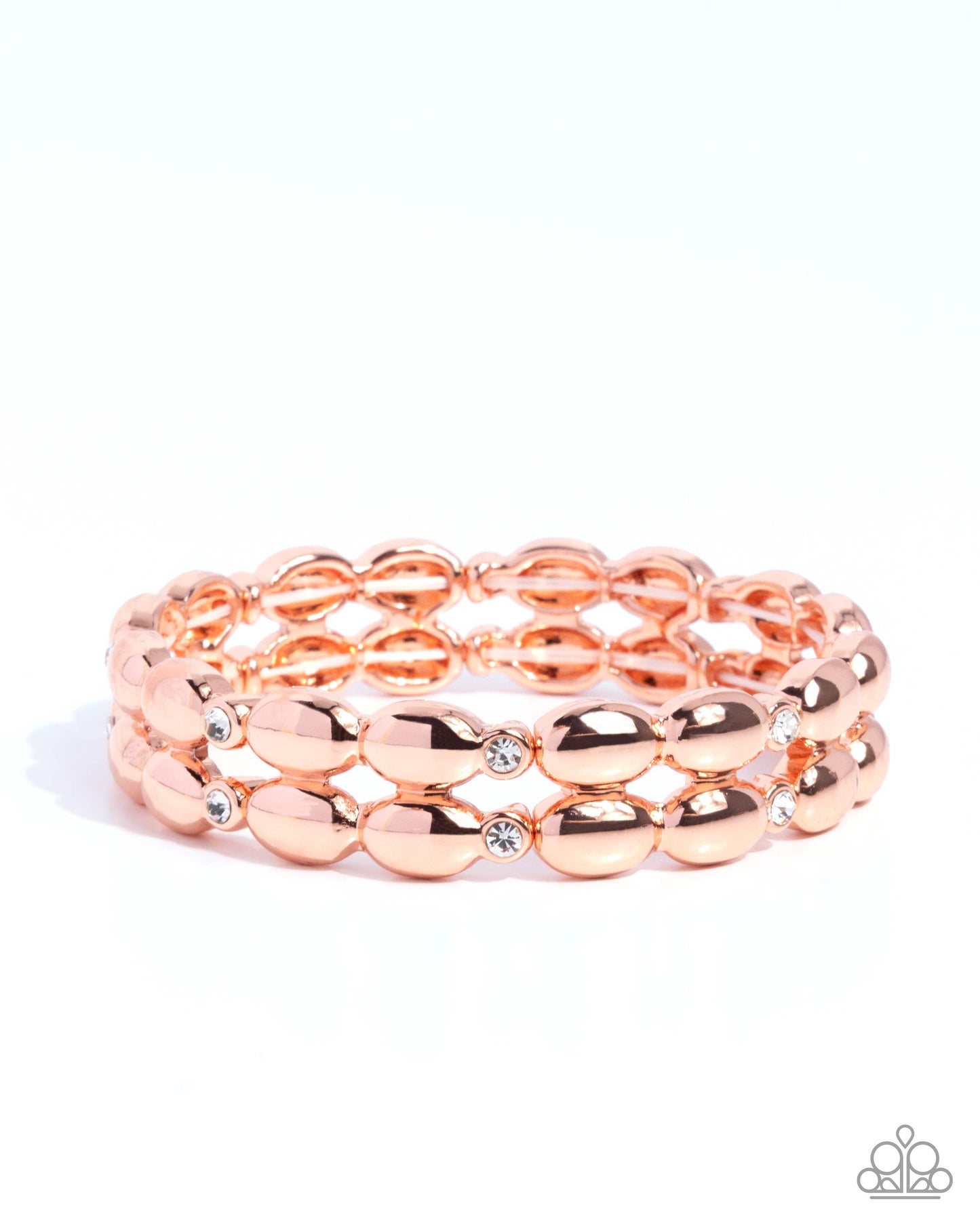 Stacked Statement - copper - Paparazzi bracelet