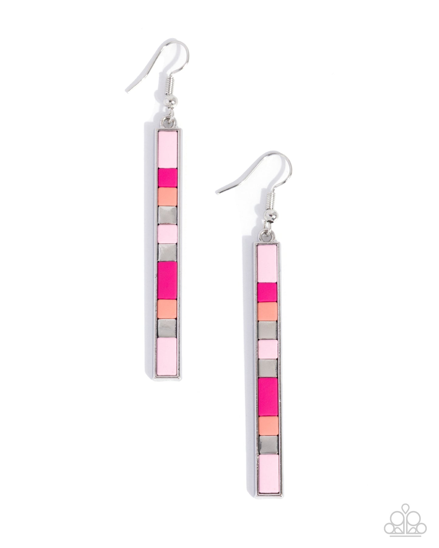 Stacked Summer - pink - Paparazzi earrings