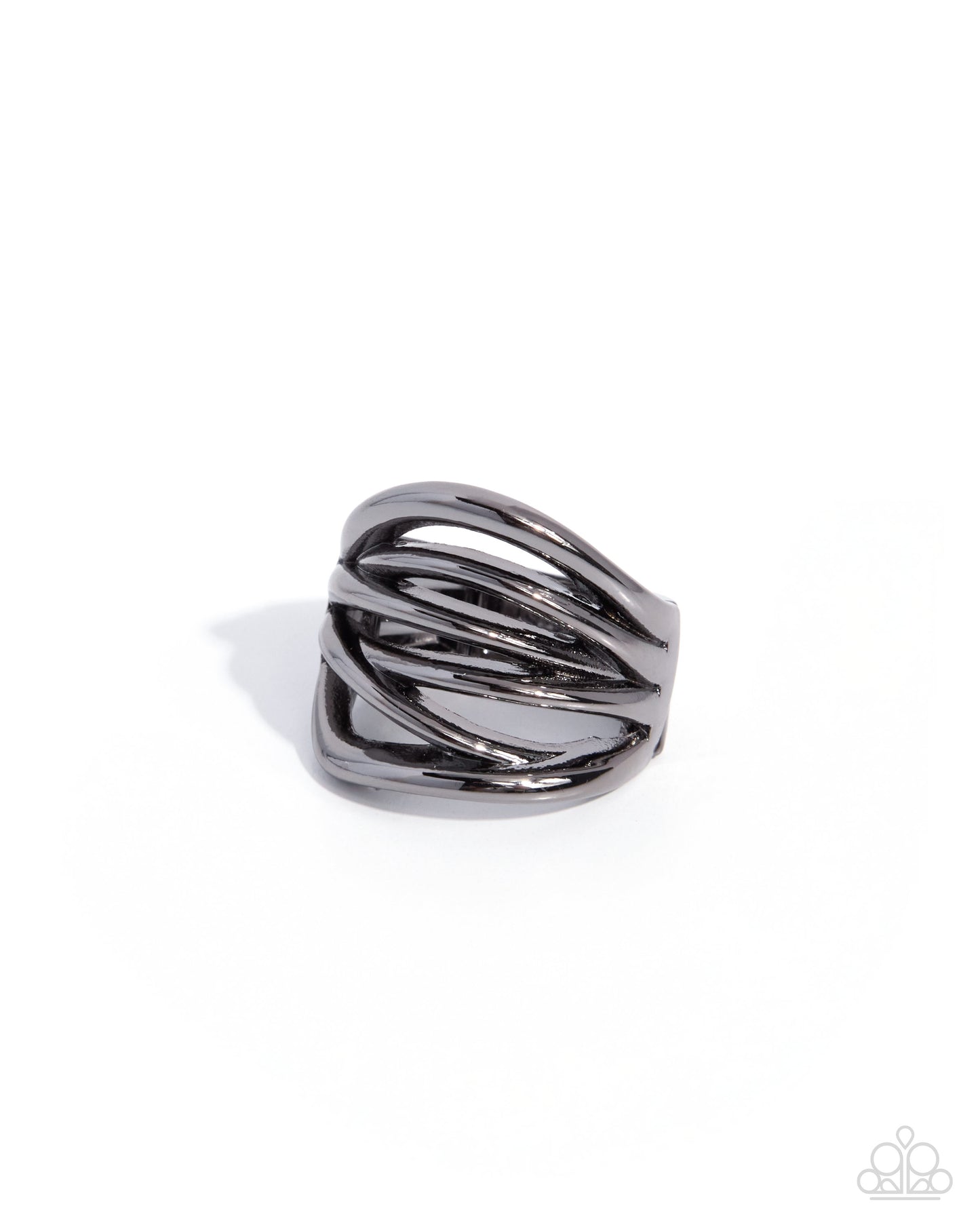 Staggering Sheen - black - Paparazzi ring