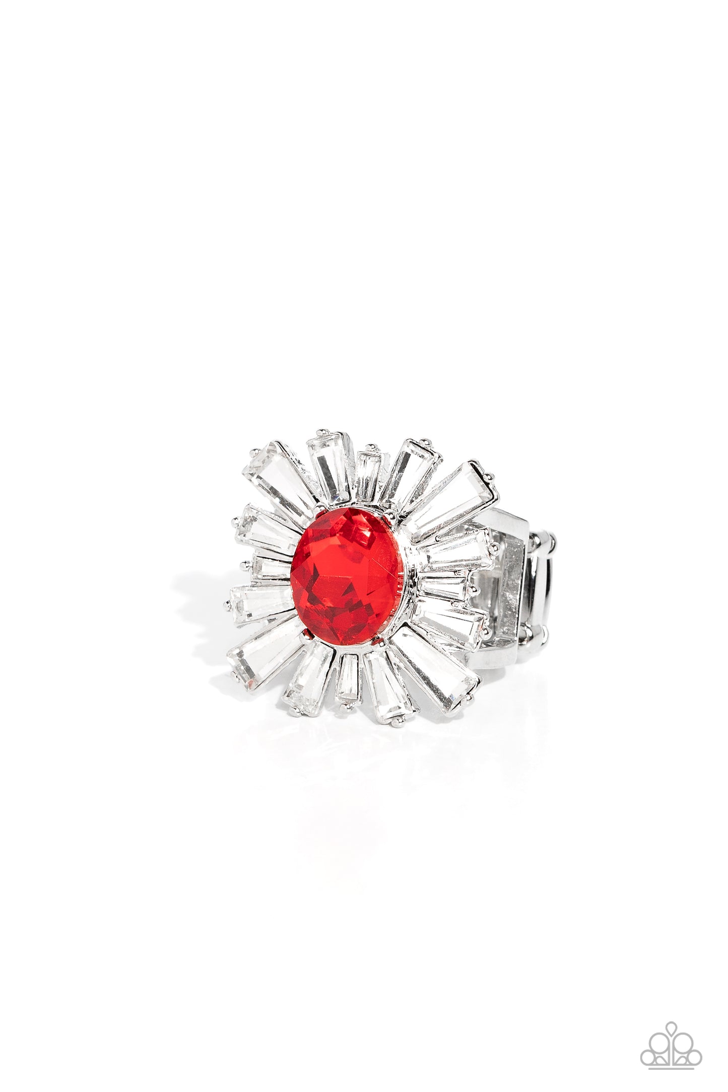 Starburst Season - red - Paparazzi ring