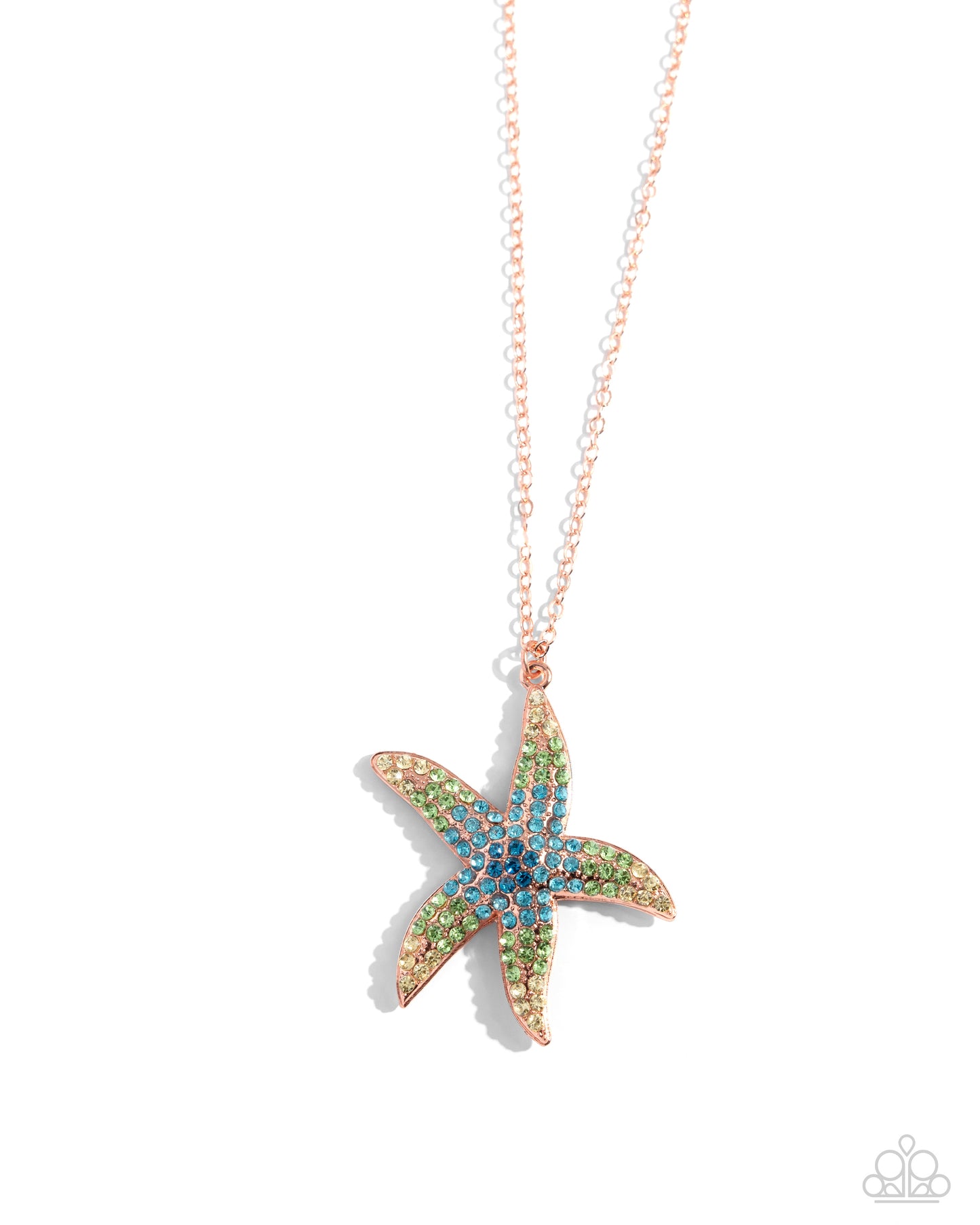 Starfish Staycation - copper - Paparazzi necklace