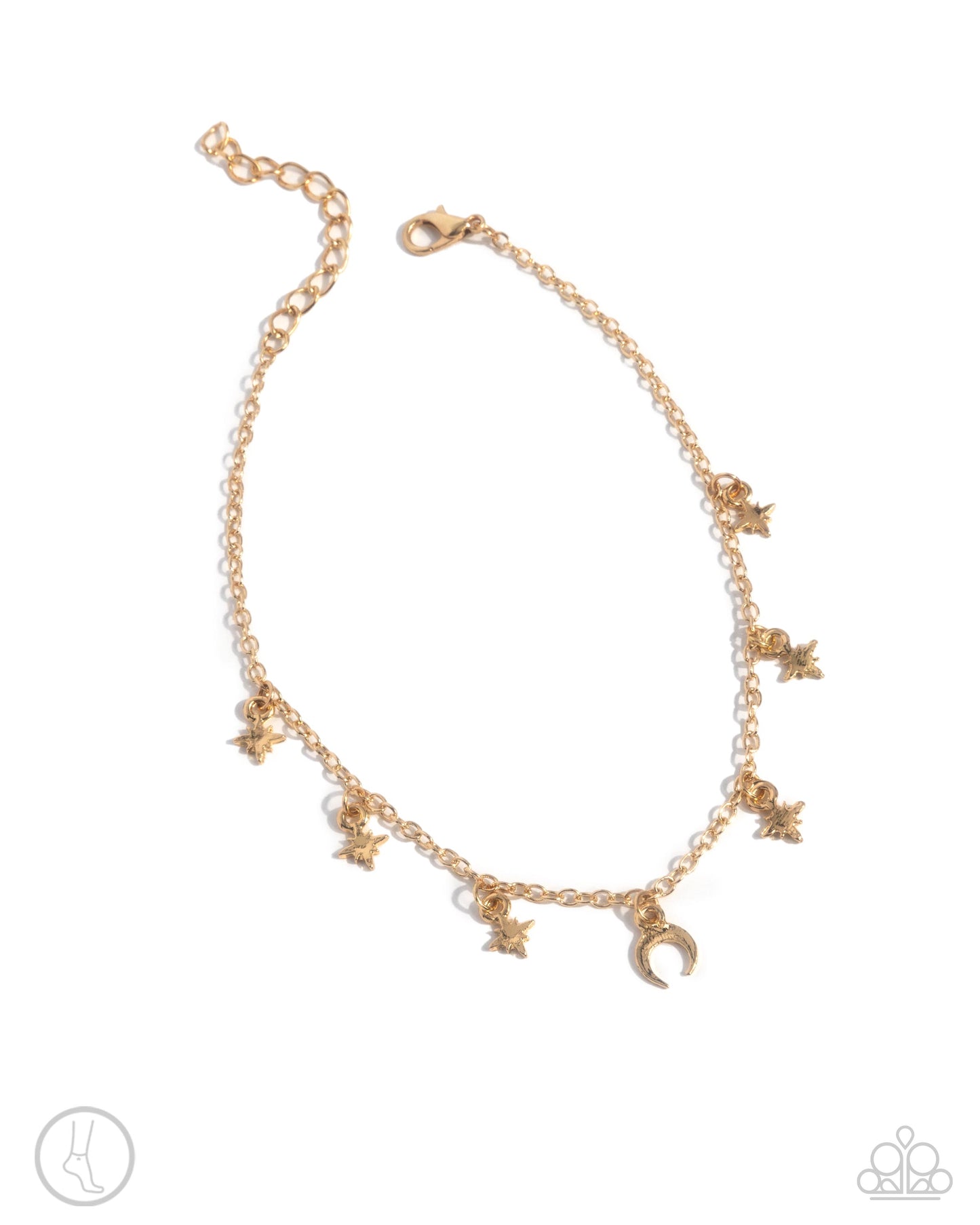 Stargazing Night - gold - Paparazzi anklet
