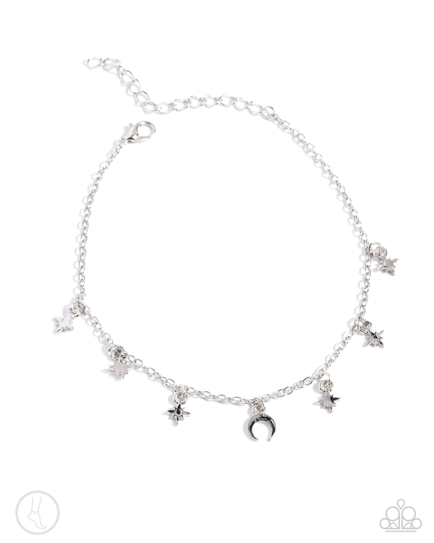 Stargazing Night - silver - Paparazzi anklet