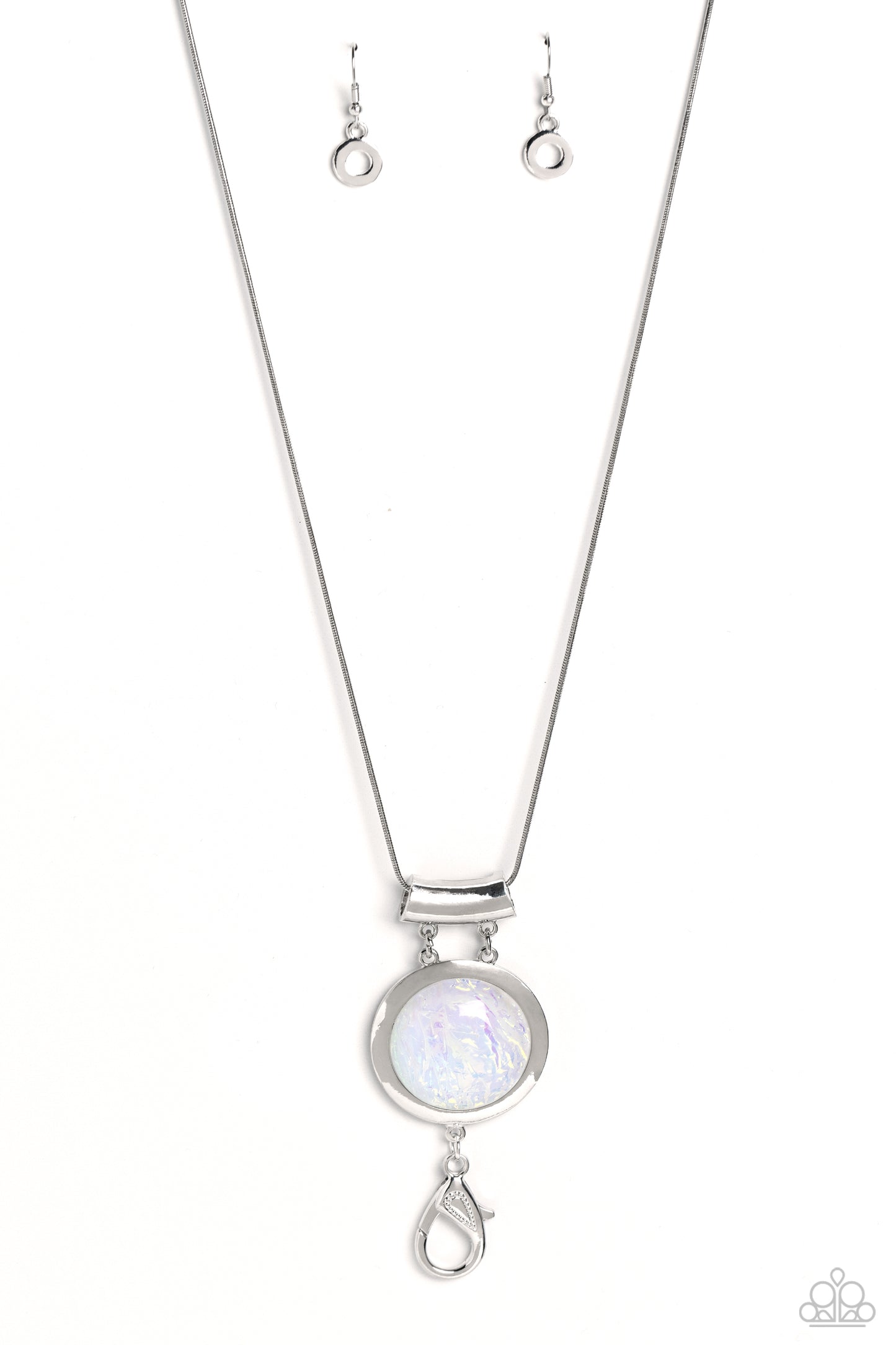 Starlight Starbright - white - Paparazzi LANYARD necklace