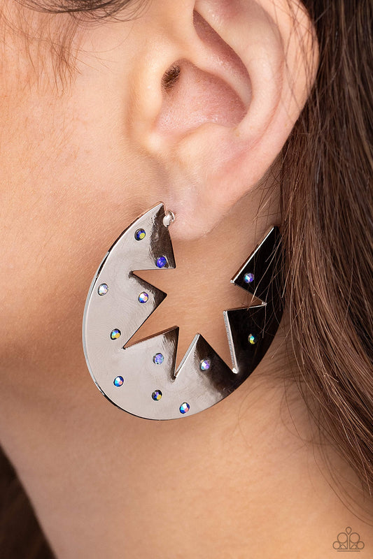 Starry Sensation - blue - Paparazzi earrings