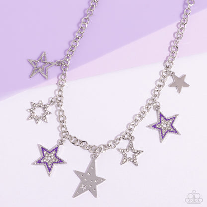 Starstruck Sentiment - purple - Paparazzi necklace