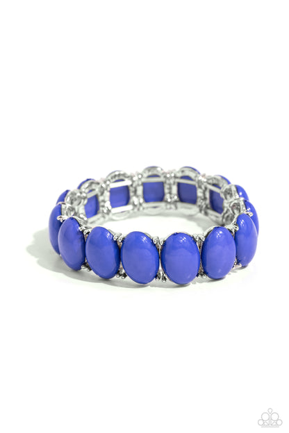 Starting OVAL - blue - Paparazzi bracelet
