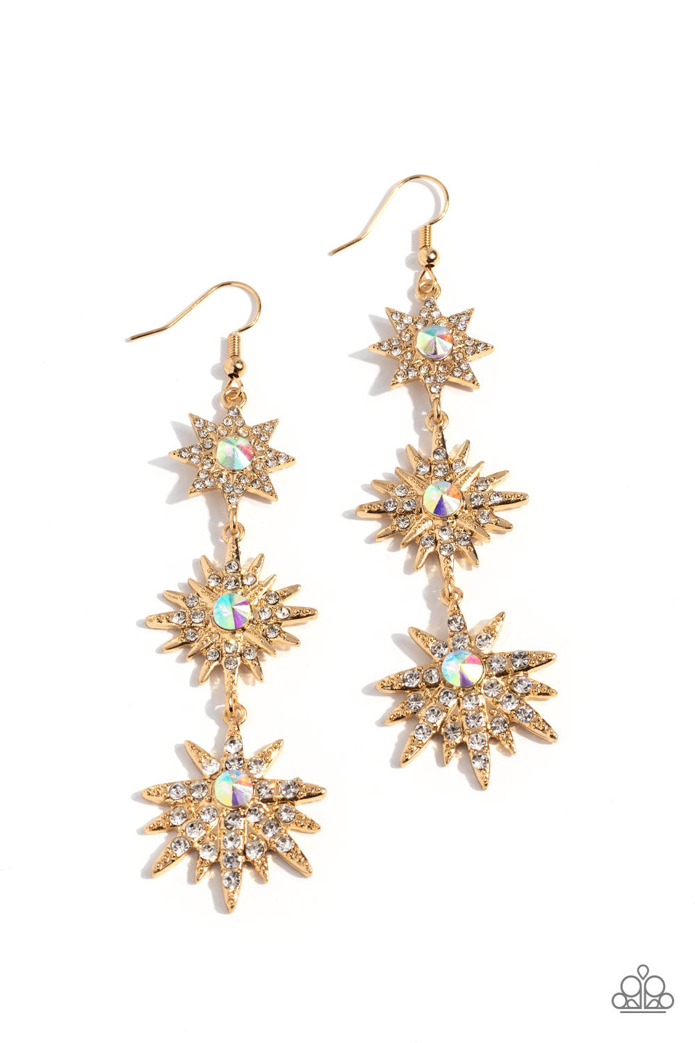 Stellar Series - gold - Paparazzi earrings