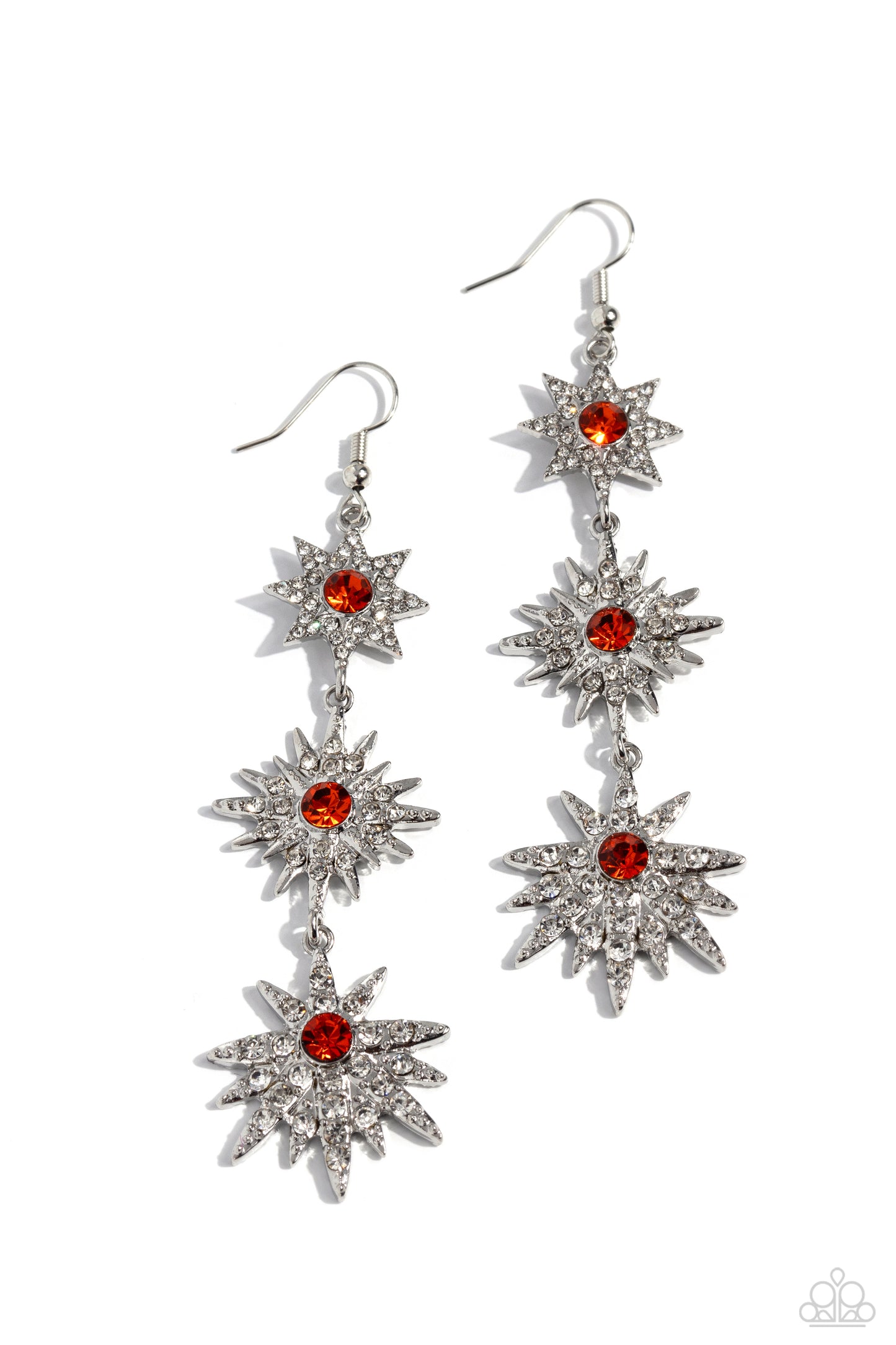 Stellar Series - orange - Paparazzi earrings