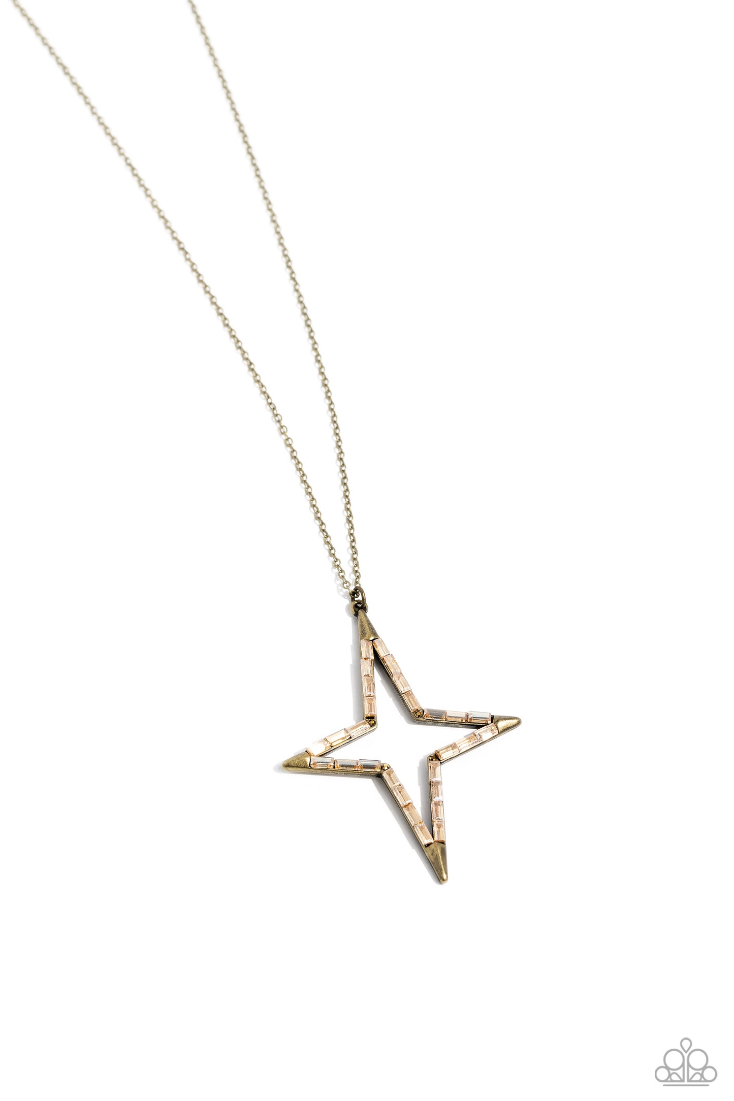 Stellar Showtime - brass - Paparazzi necklace