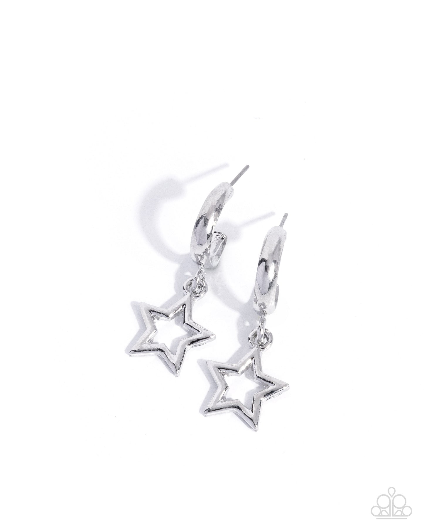 Stellar Start - silver - Paparazzi earrings