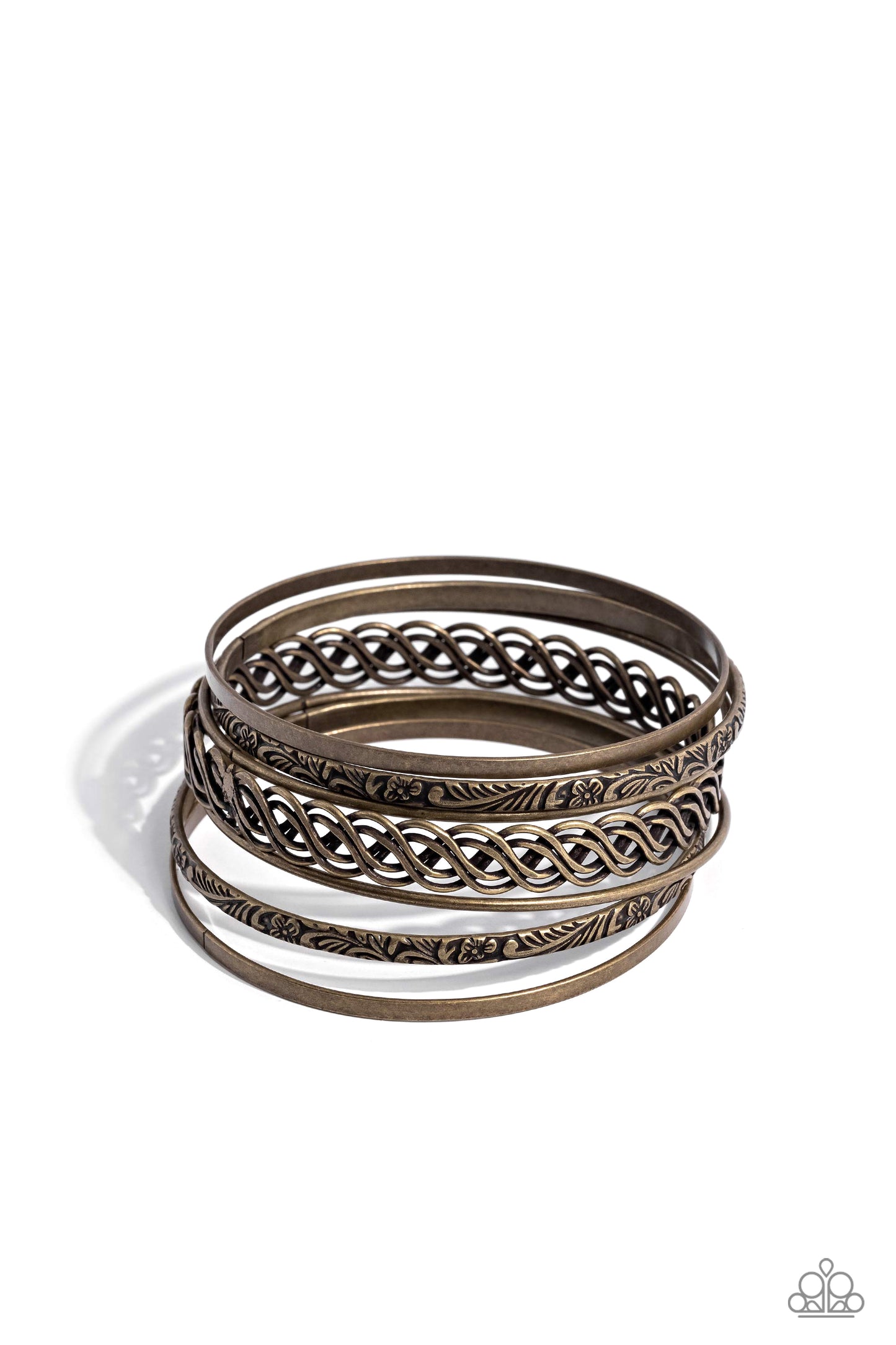 Stockpiled Shimmer - brass - Paparazzi bracelet