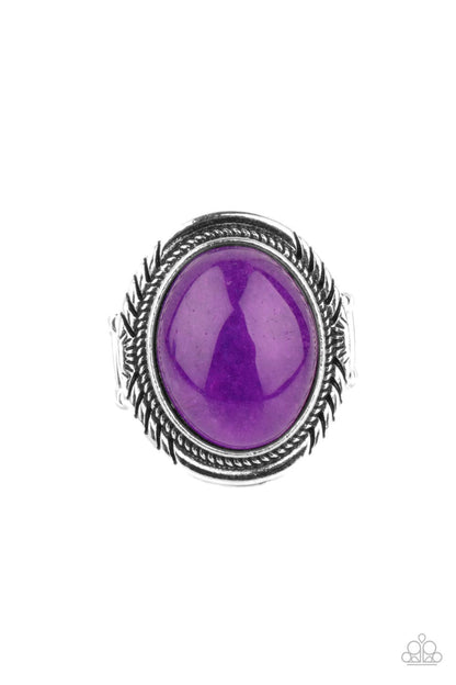 Stone Terrarium - purple - Paparazzi ring