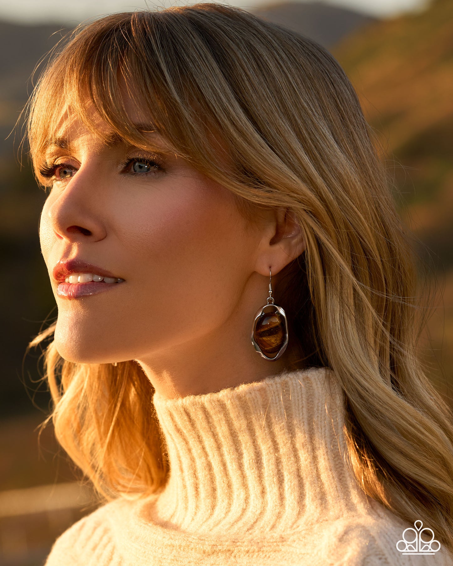 Stony Song - brown - Paparazzi earrings