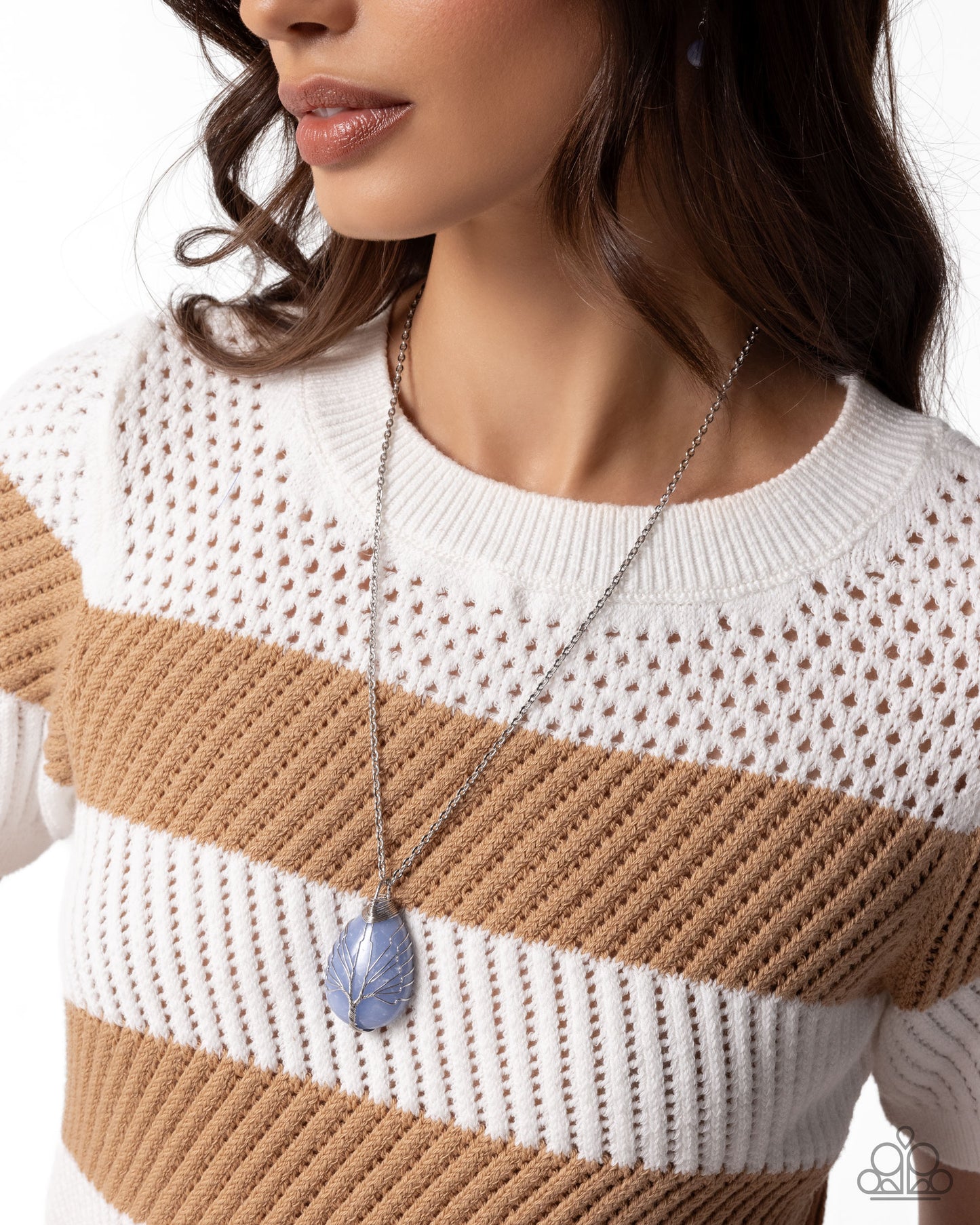 Stony Status - blue - Paparazzi necklace