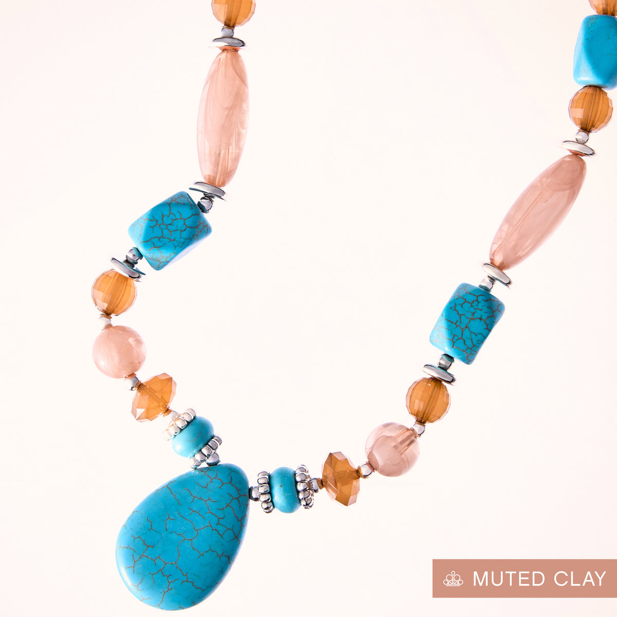 Stony Suite - blue - Paparazzi necklace