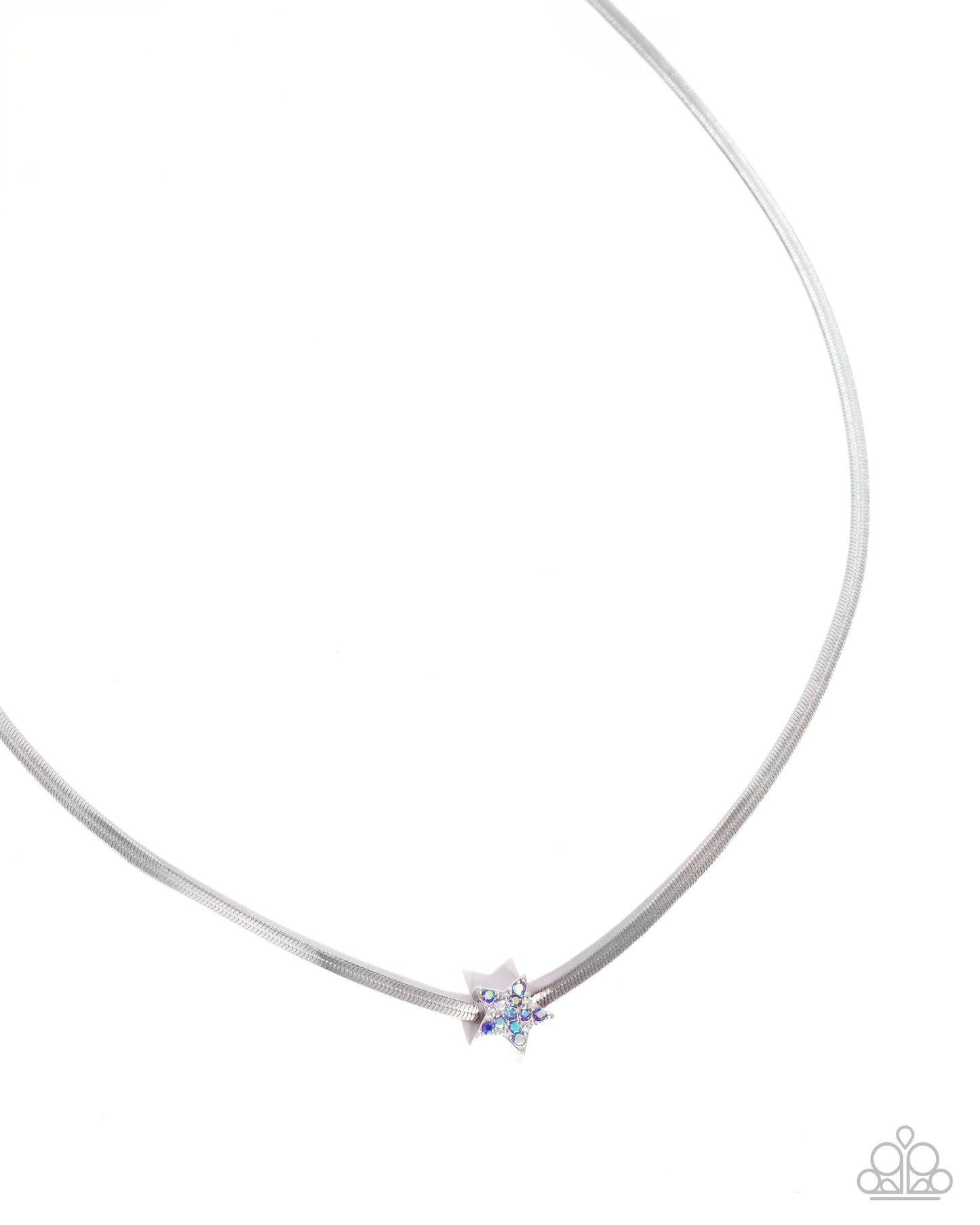 Straight Up Stellar - blue - Paparazzi necklace