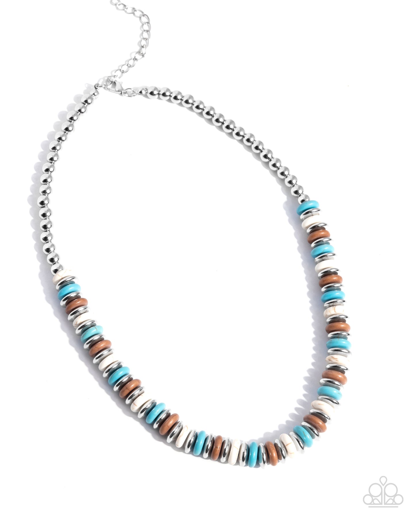Straightforward Stones - blue - Paparazzi necklace