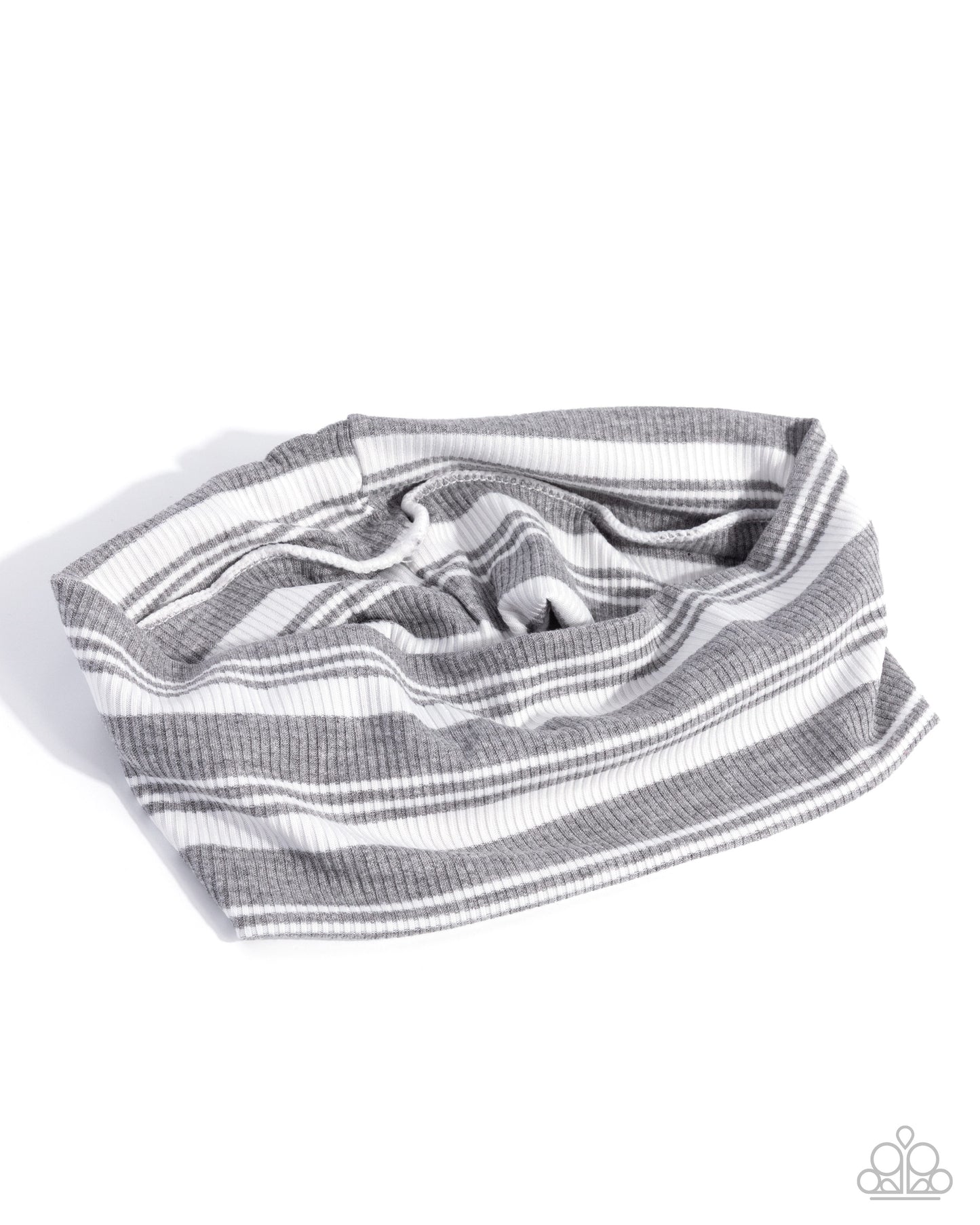 Striped Symphony - silver - Paparazzi headband