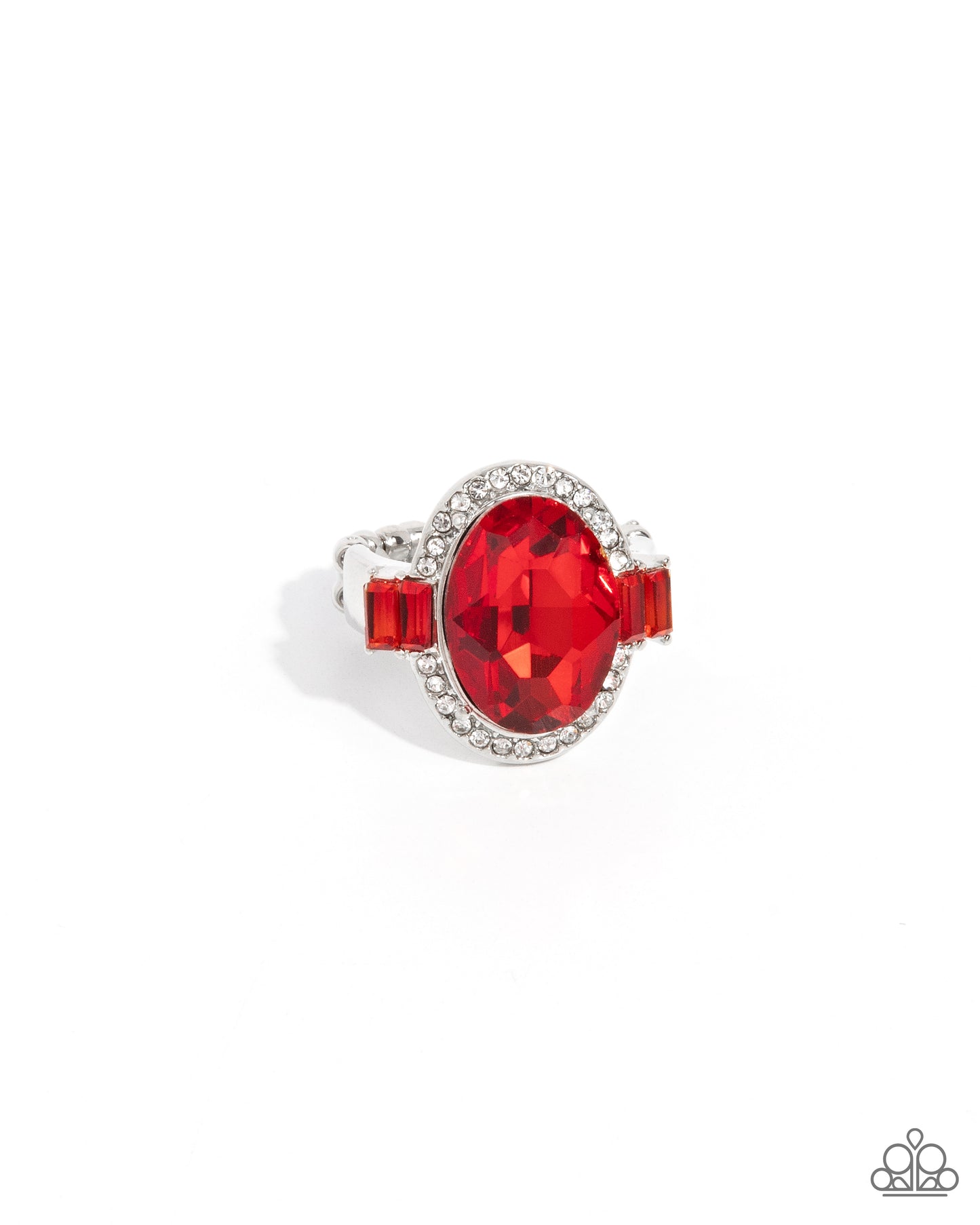 Stubborn Shimmer - red - Paparazzi ring