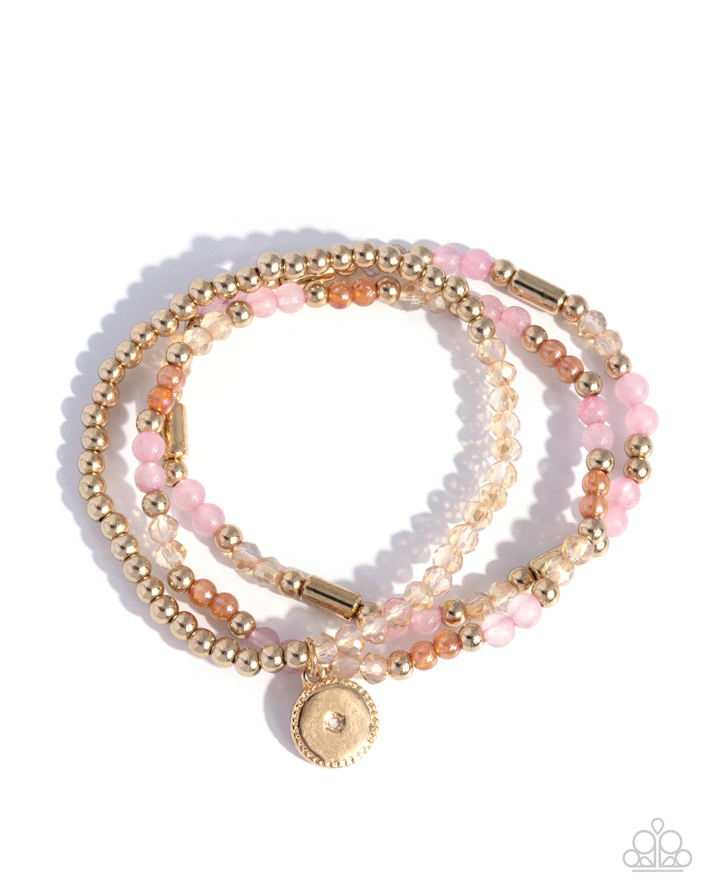 Studded Stack - pink - Paparazzi bracelet