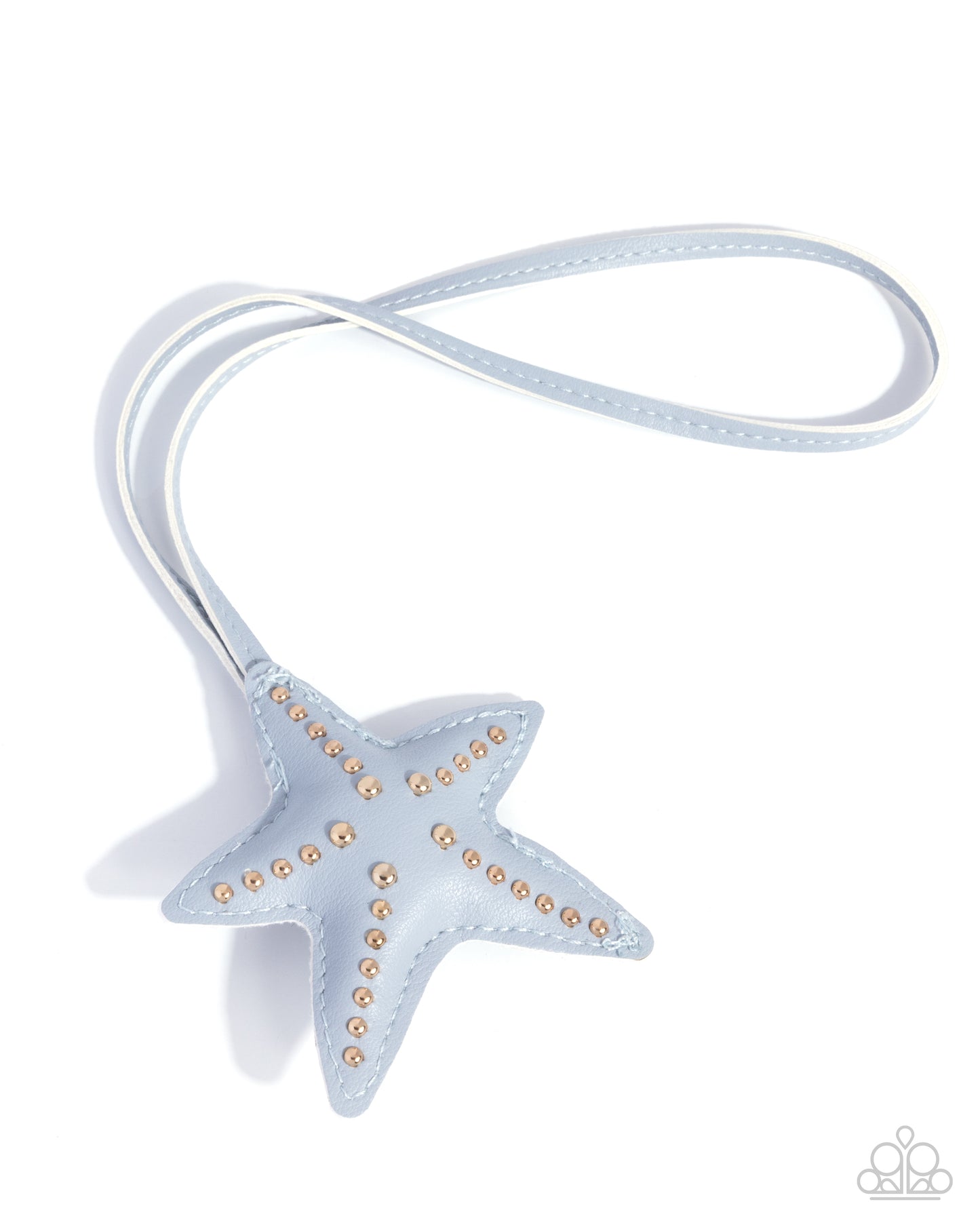 Studded Starfish - blue - Paparazzi bag charm