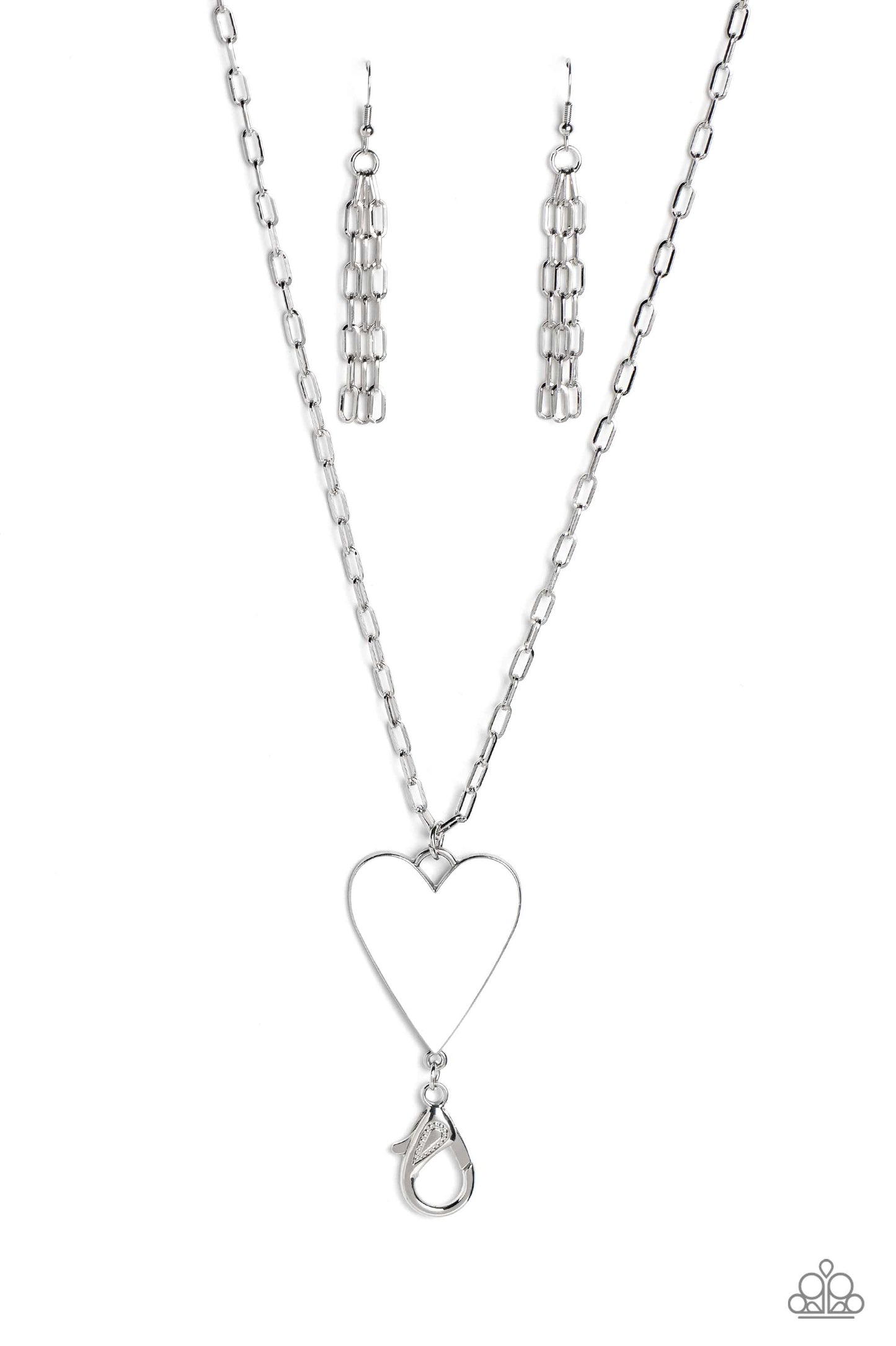 Subtle Soulmate - white - Paparazzi LANYARD necklace