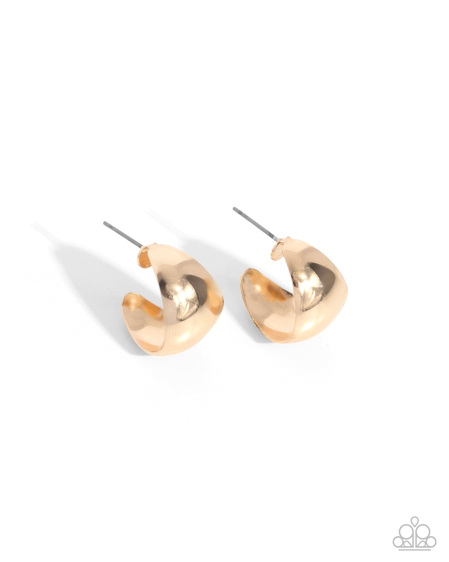 Suddenly Shiny - gold - Paparazzi earrings