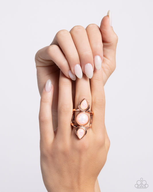 Sultry Sheen - copper - Paparazzi ring