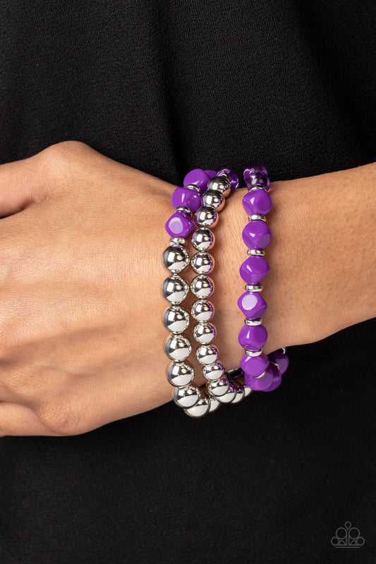 Summer Sabbatical - purple - Paparazzi bracelet