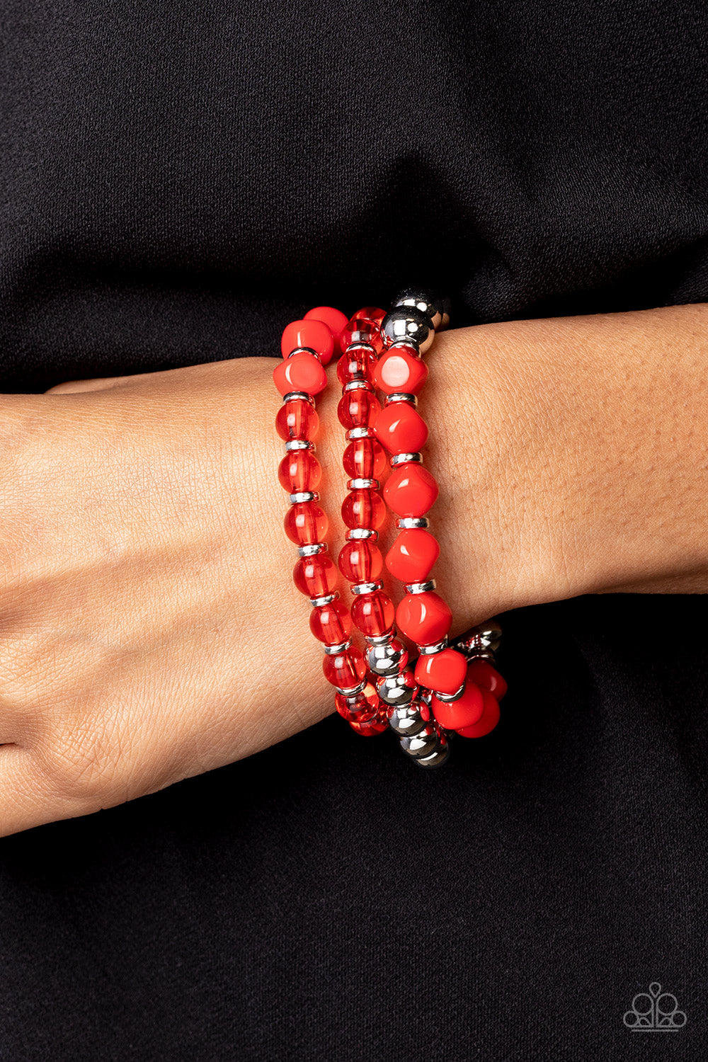 Nice GLOWING! - Red Bracelet, Paparazzi Accessories