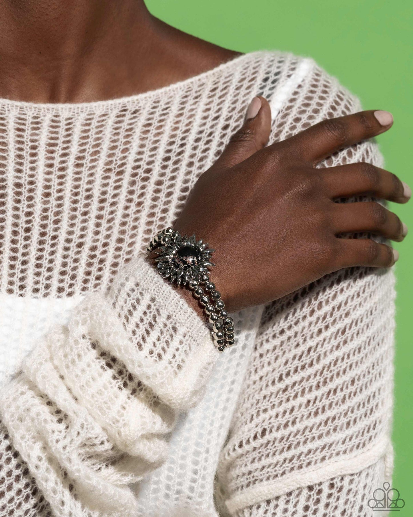 Sunflower Serenity - black - Paparazzi bracelet