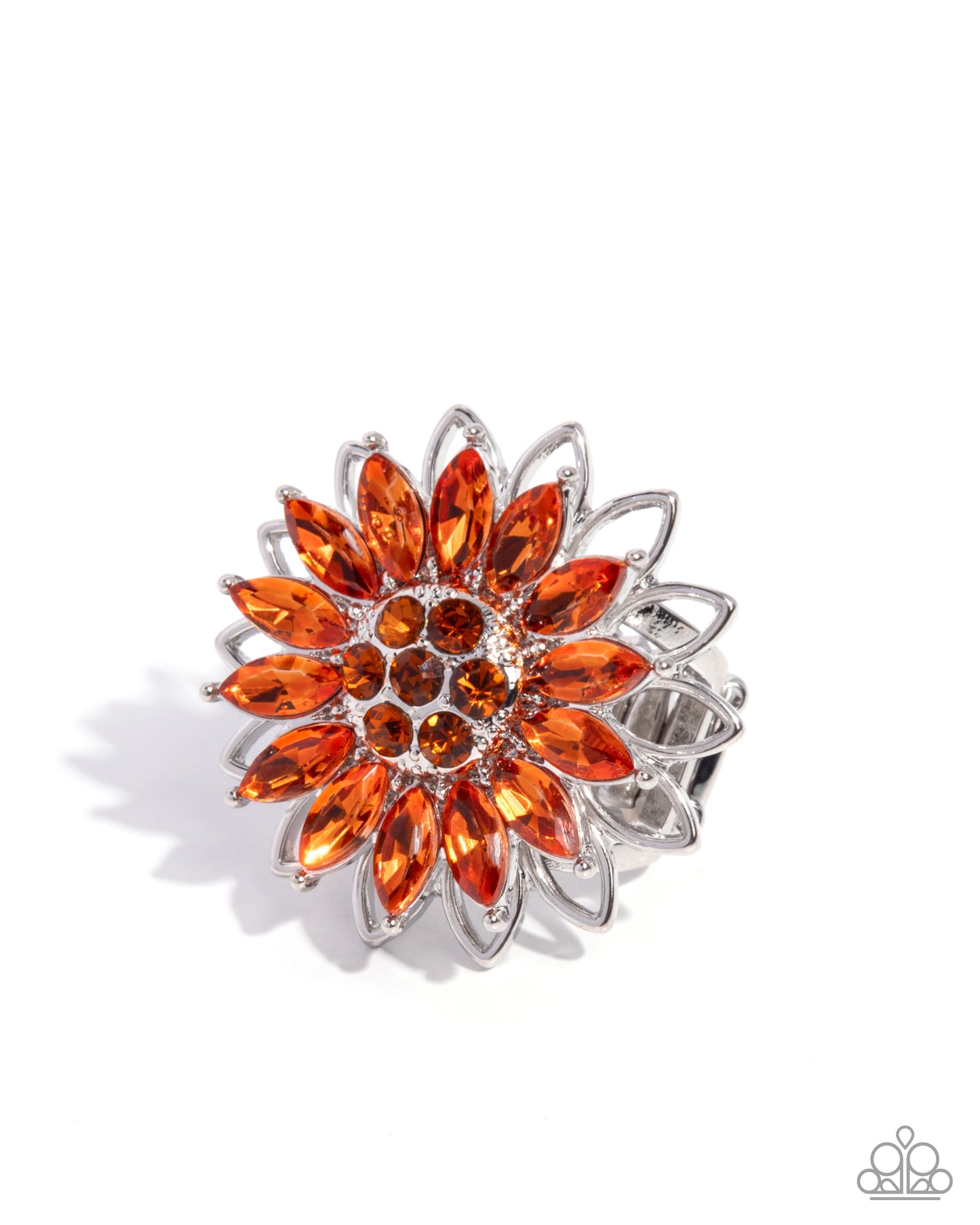 Sunflower Souvenir - orange - Paparazzi ring