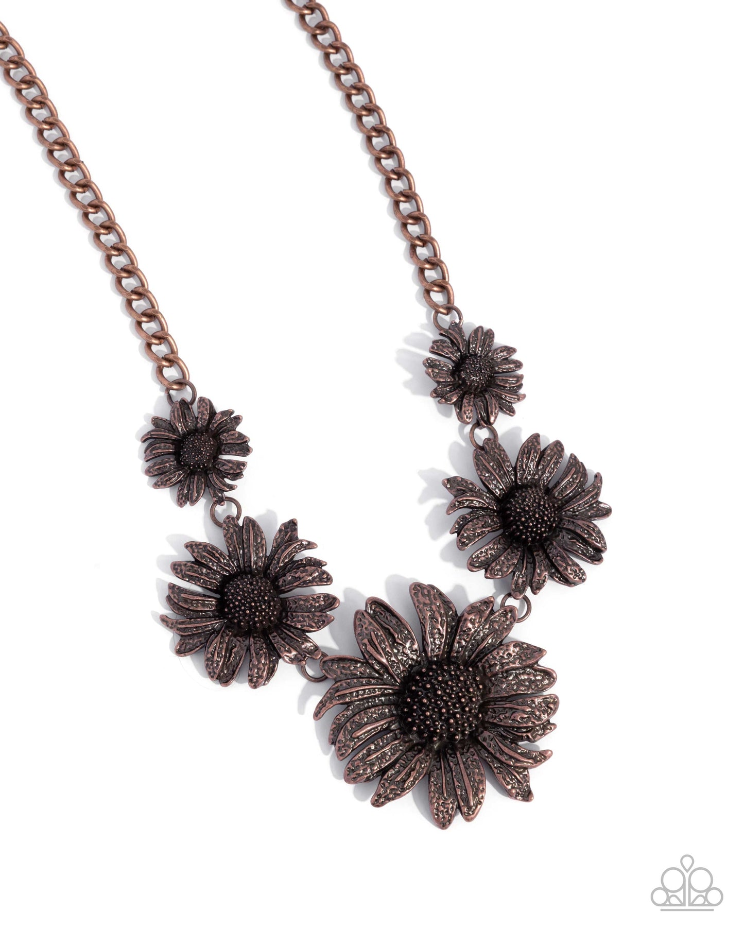 Sunflower Spring - copper - Paparazzi necklace