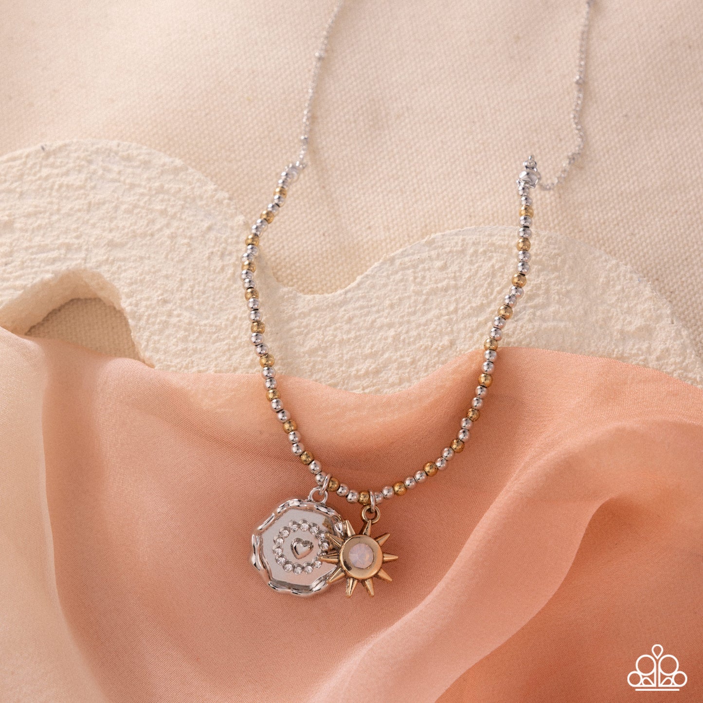 Sunshine Sojourn - white - Paparazzi necklace