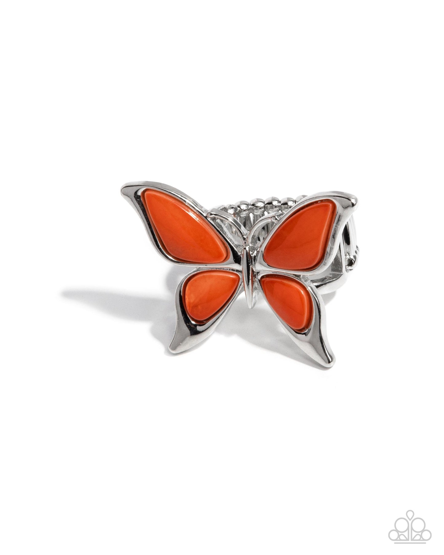 Suspended Story - orange - Paparazzi ring
