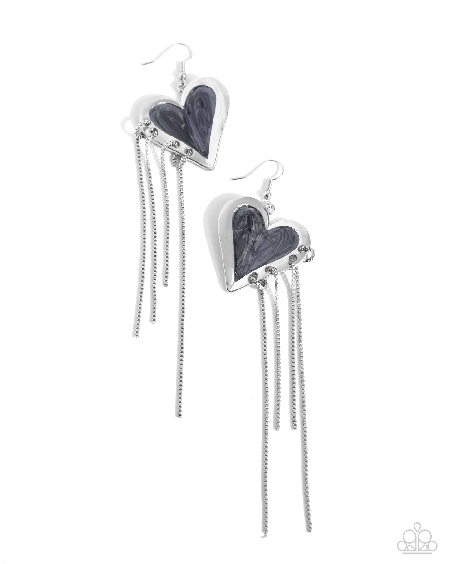 Sweetheart Specialty - black - Paparazzi earrings