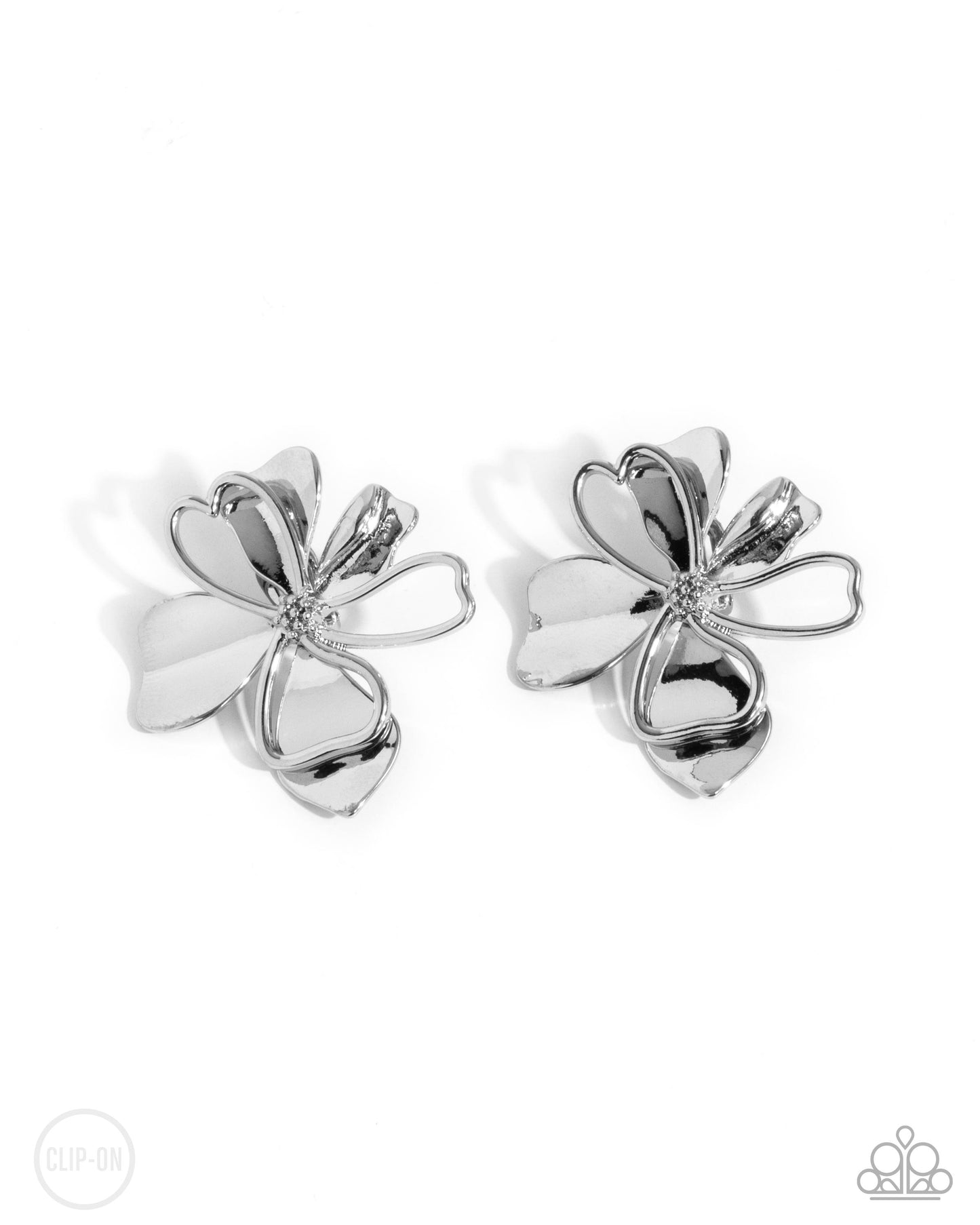 Sweetness and Light - silver - Paparazzi CLIP ON earrings