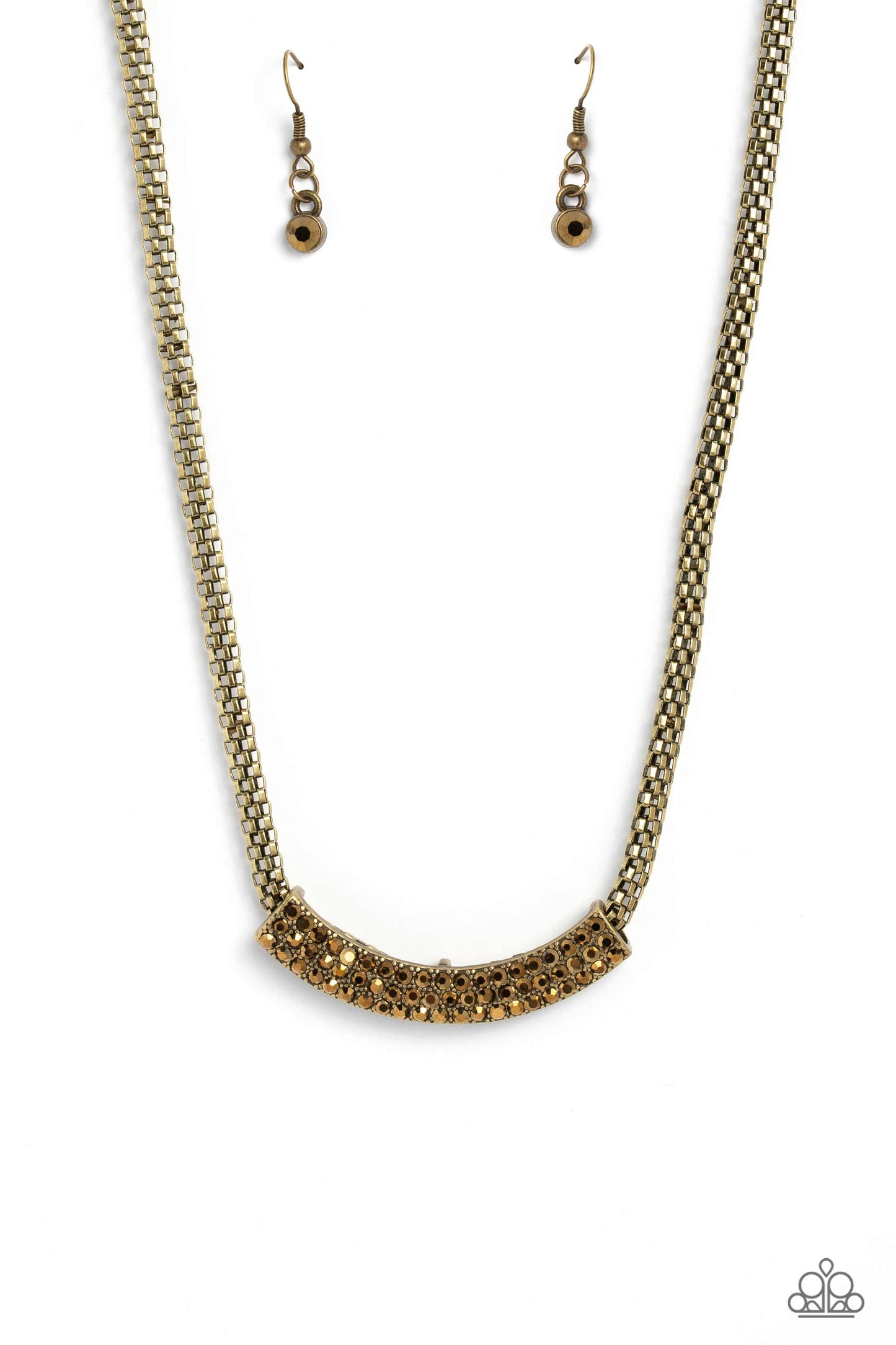 Swing Dance Dream - brass - Paparazzi necklace
