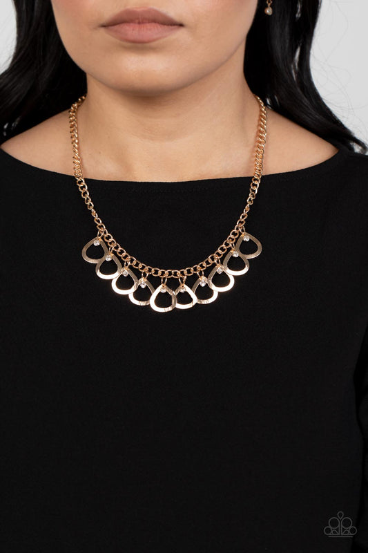 TEAR-rifically Twinkling - gold - Paparazzi necklace