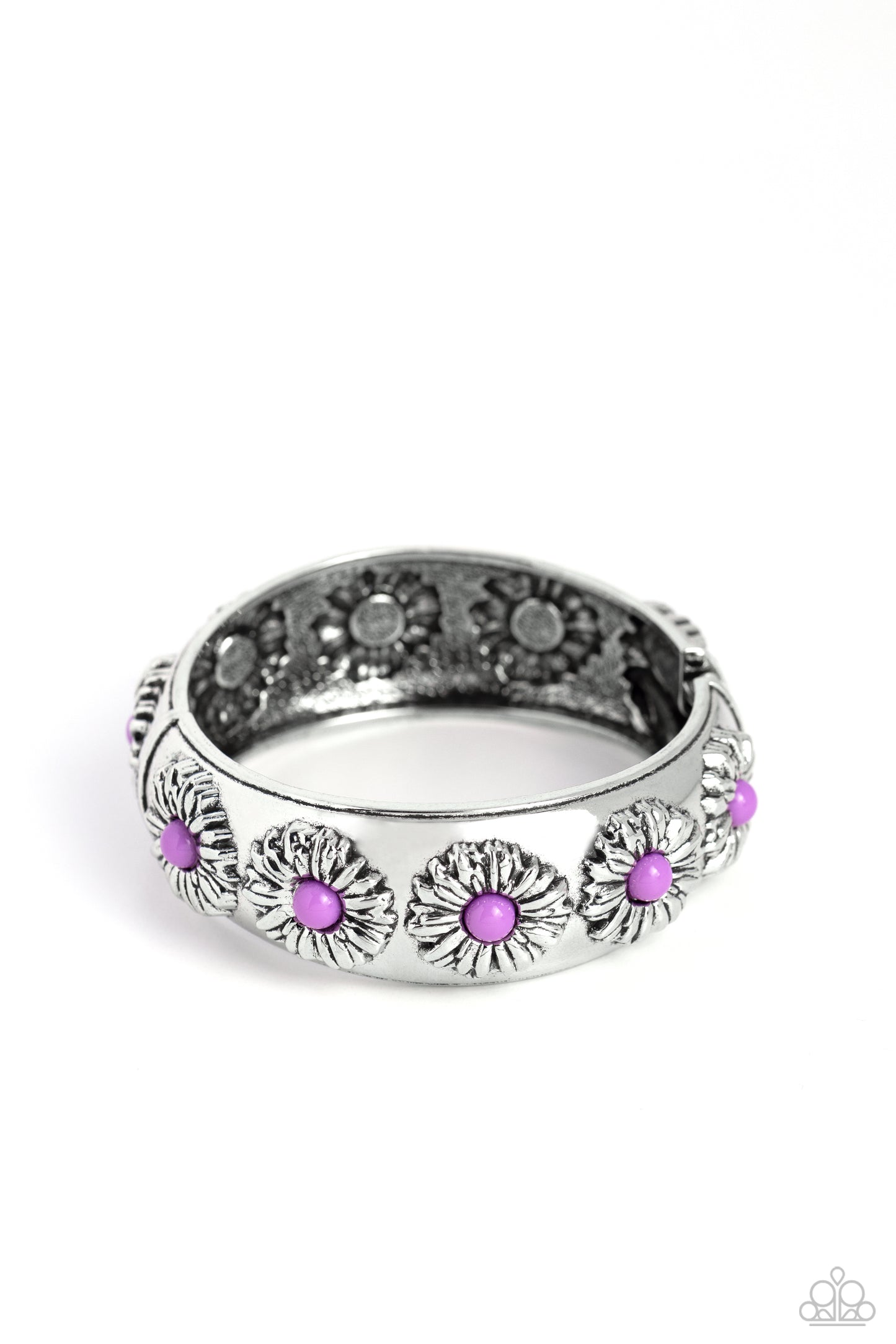 Taking FLORAL - purple - Paparazzi bracelet