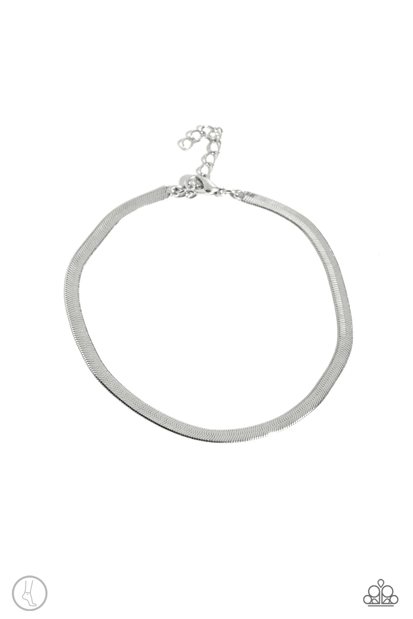 Tan Lines - silver - Paparazzi anklet