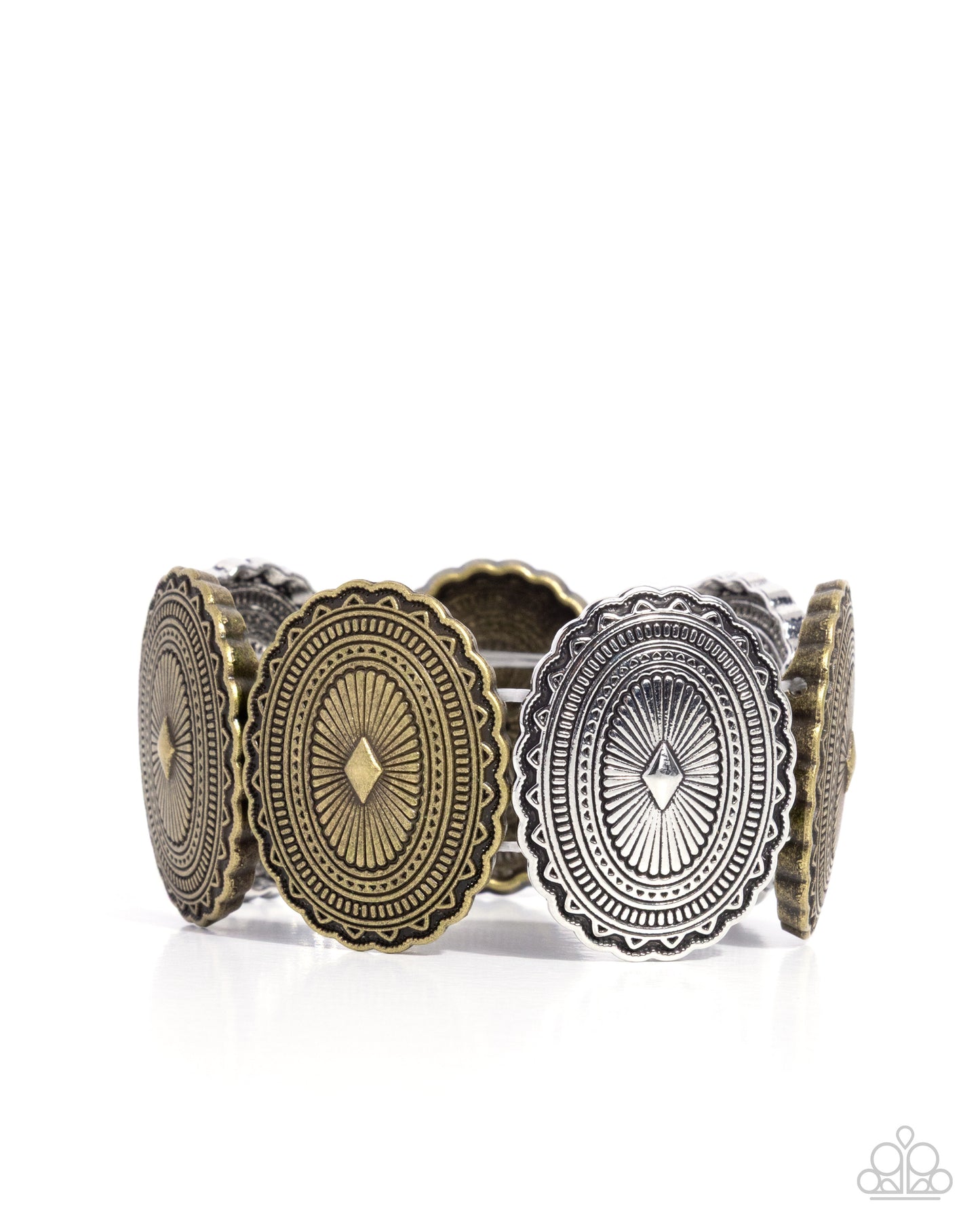 Tangible Tapestry - brass - Paparazzi bracelet